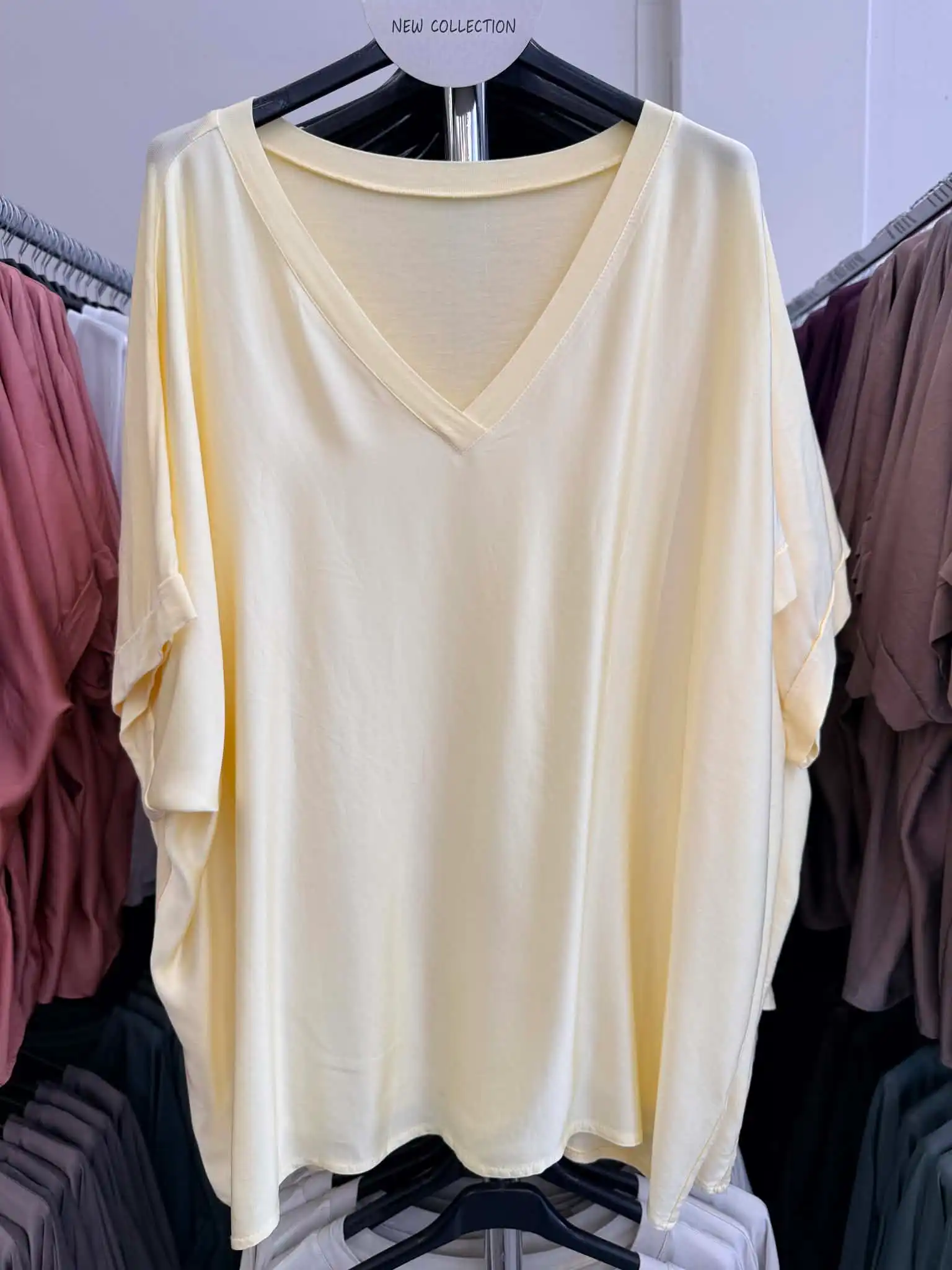 Oversized halenka s výstřihem do V