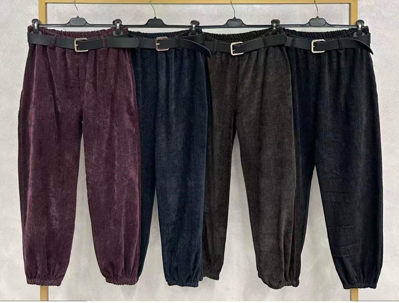 Volné jogger kalhoty s páskem