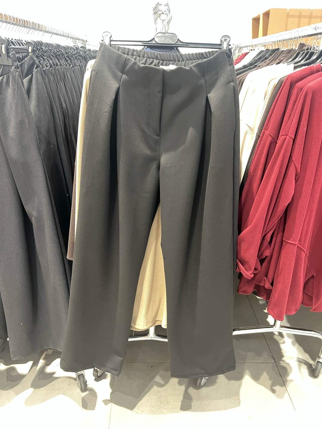 Kalhoty Wide Leg s Plisováním