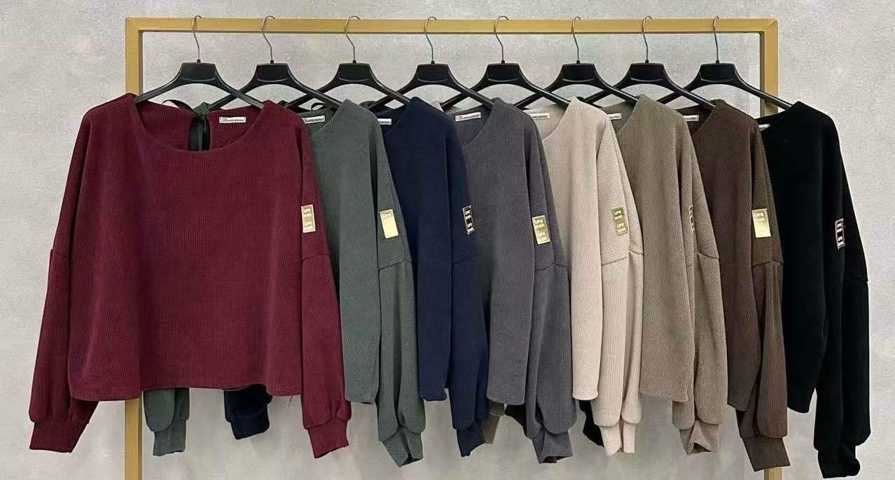 Oversize mikina s žebrováním