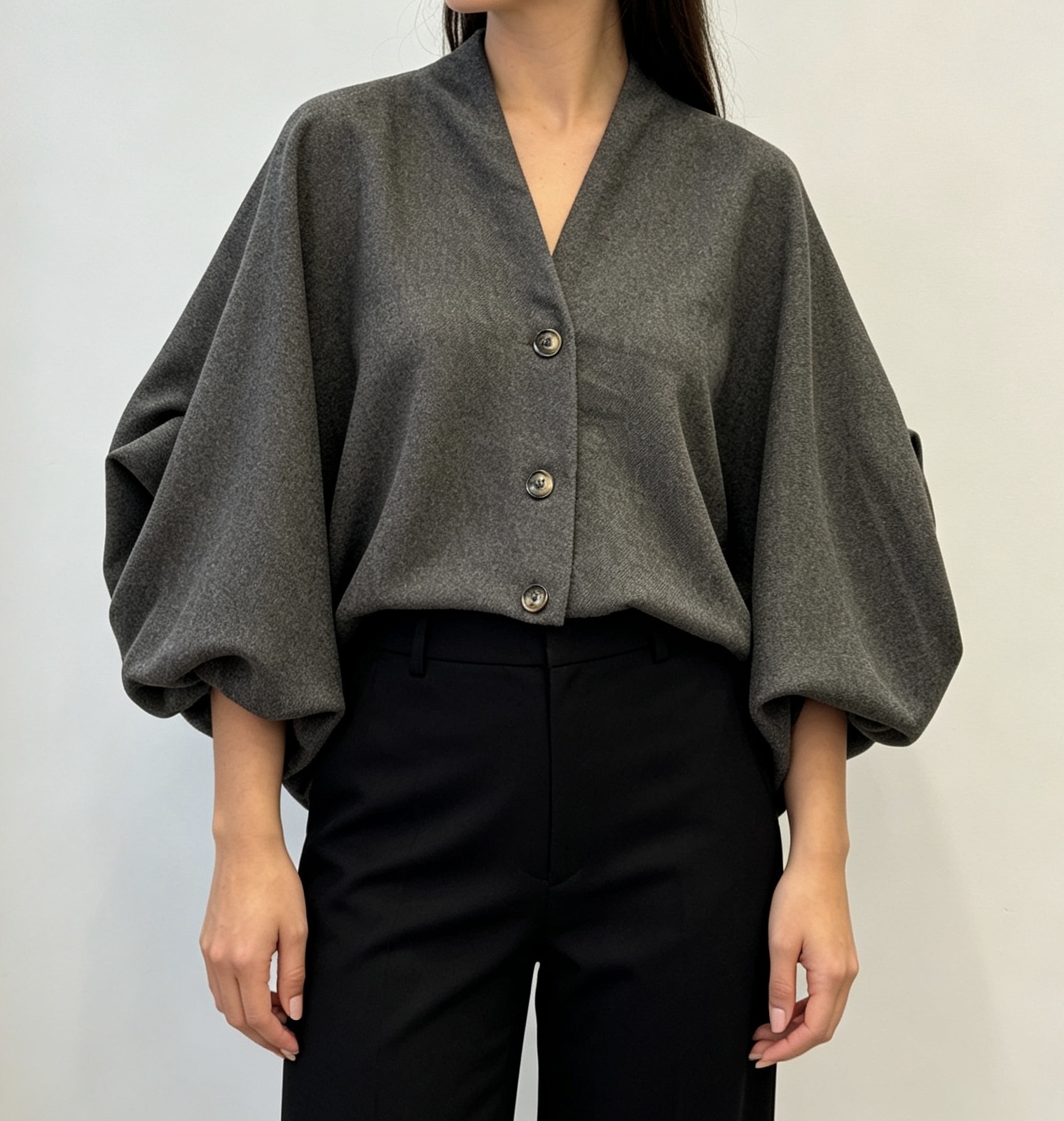 Oversize bunda obdélníkového střihu