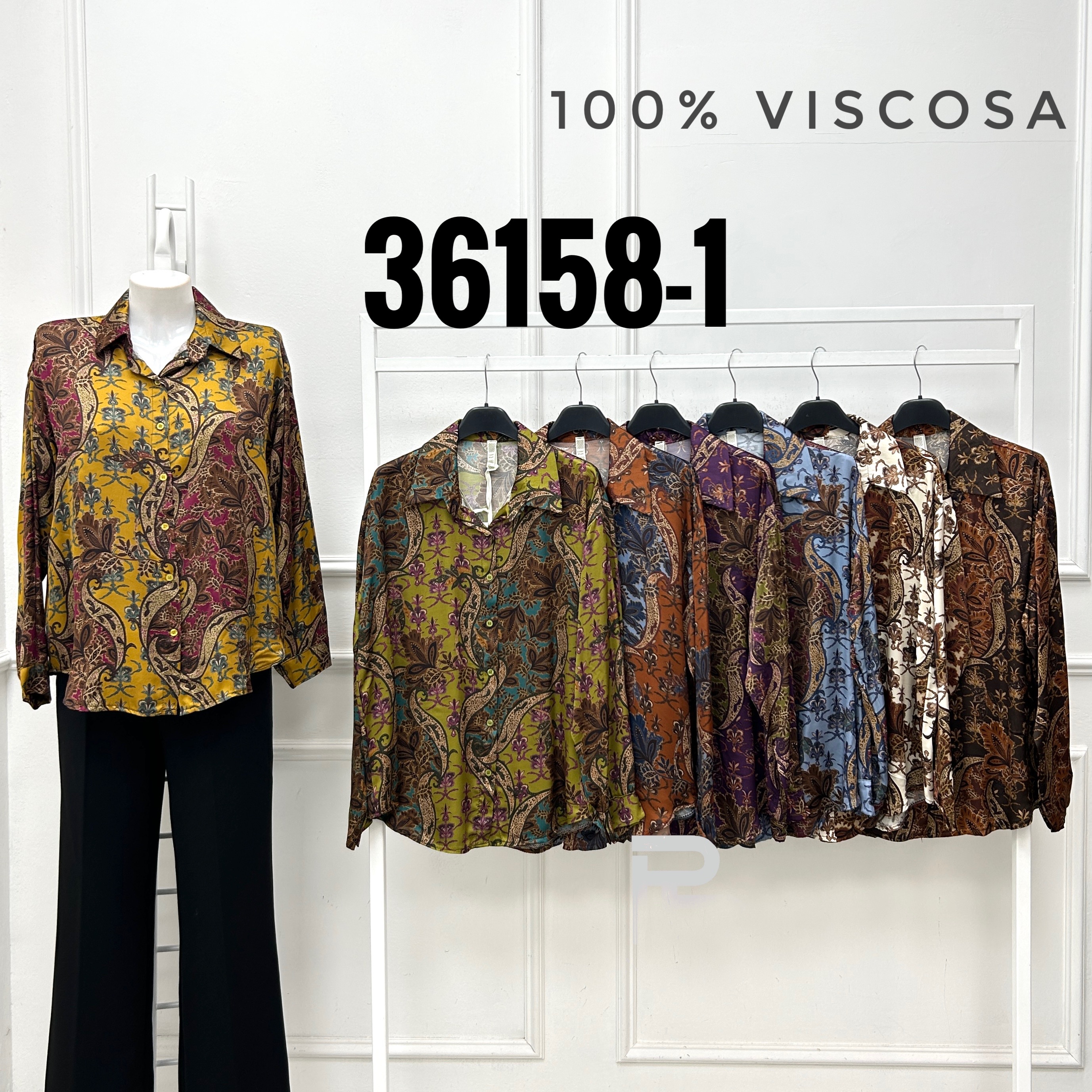 Volná košile s paisley vzorem