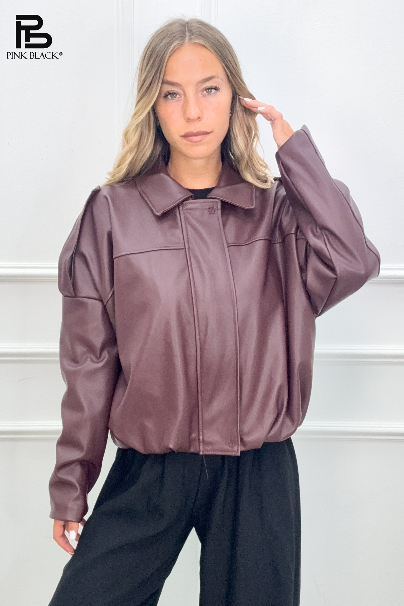 Oversize bunda s límečkem