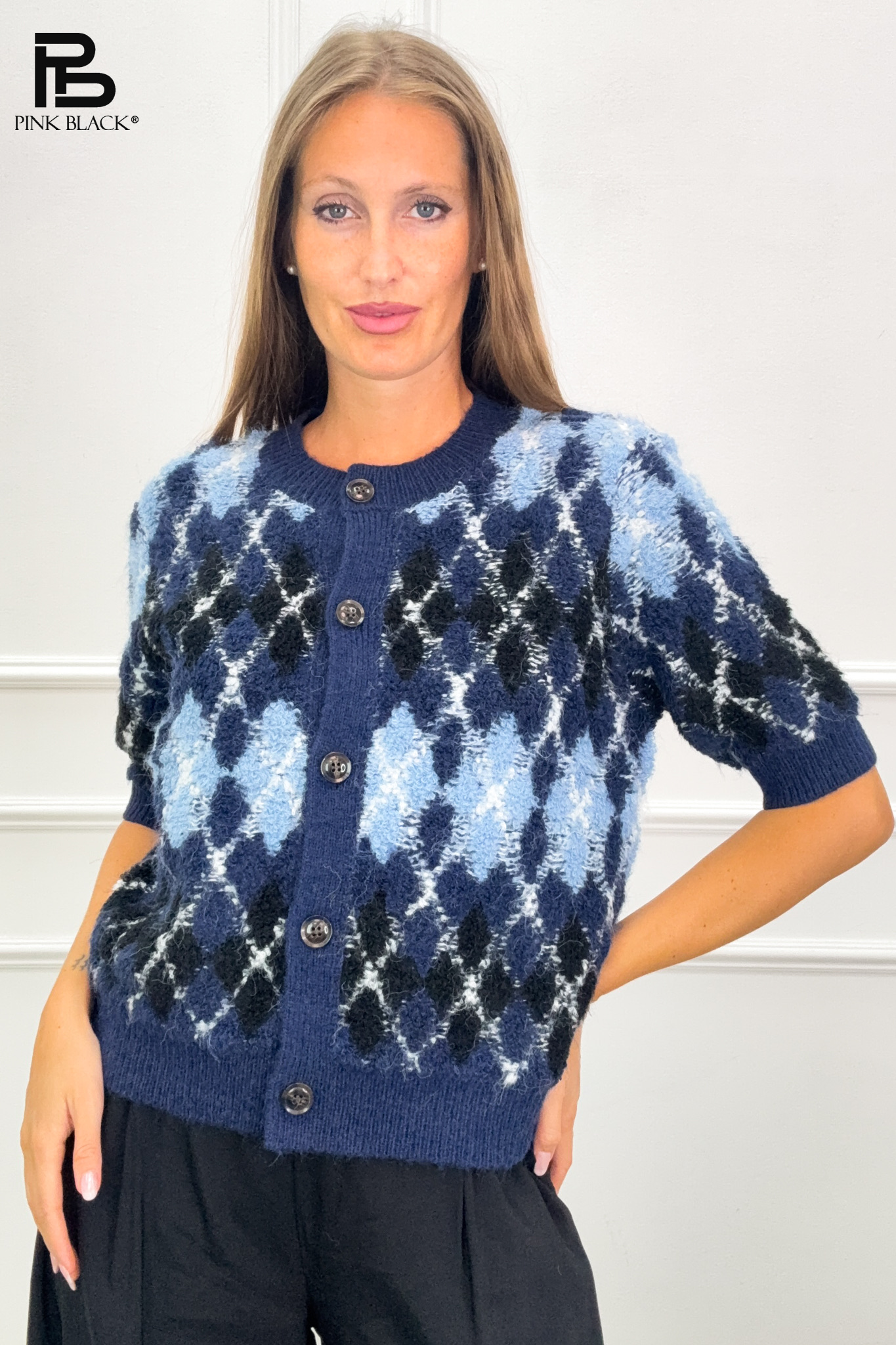 Cardigan s romby
