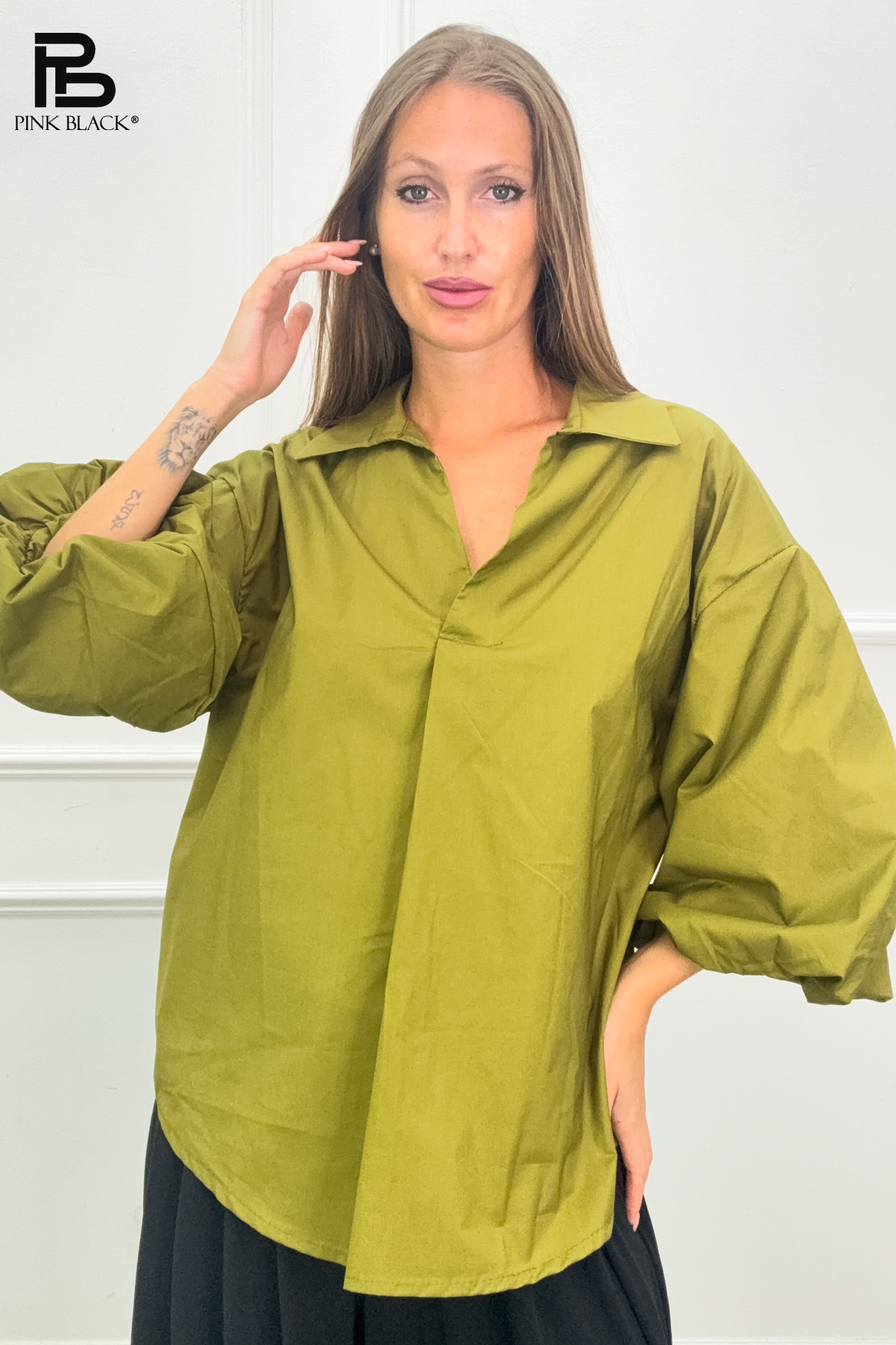 Oversize košile s límečkem