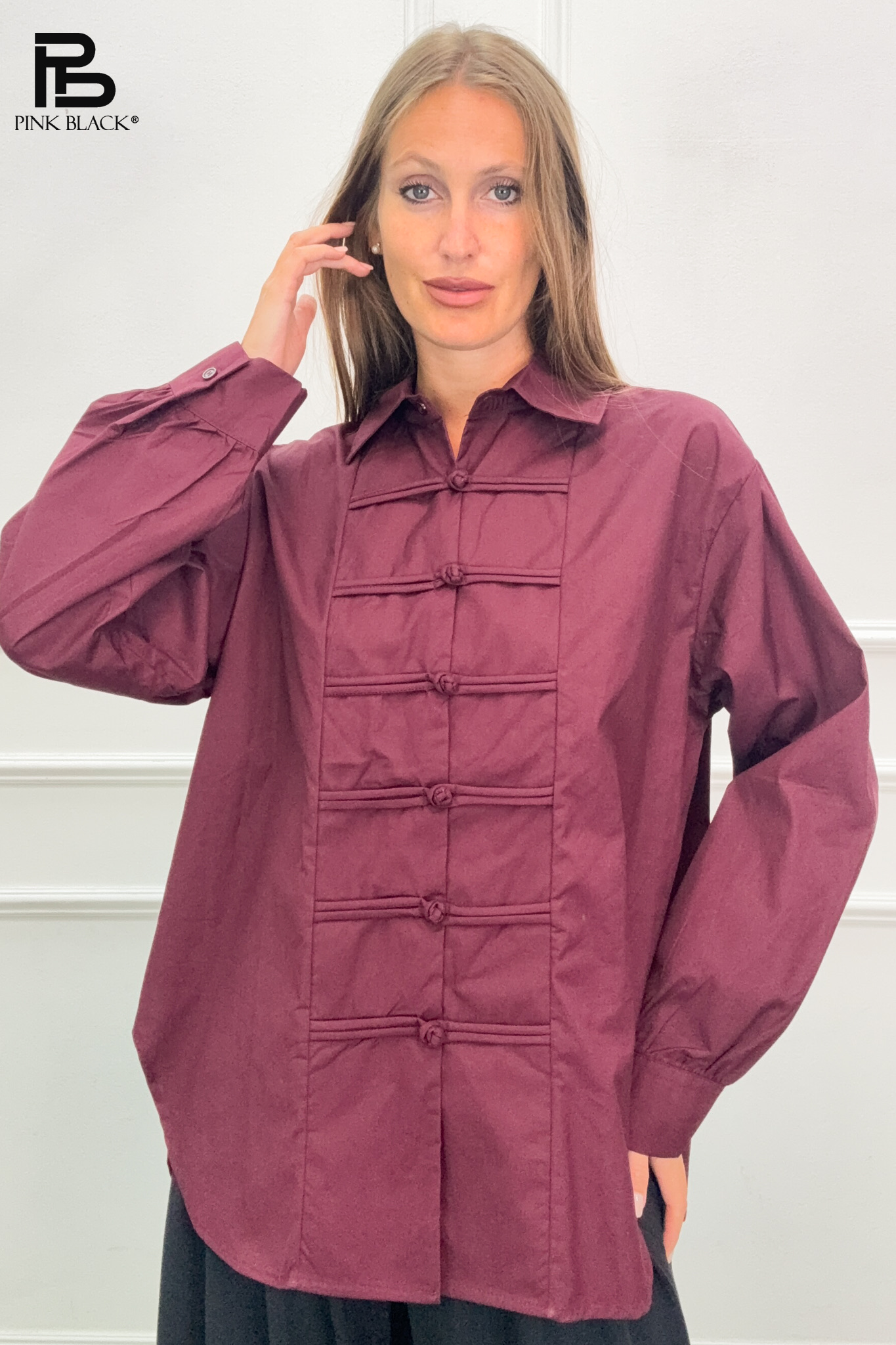 Oversize košile s límečkem