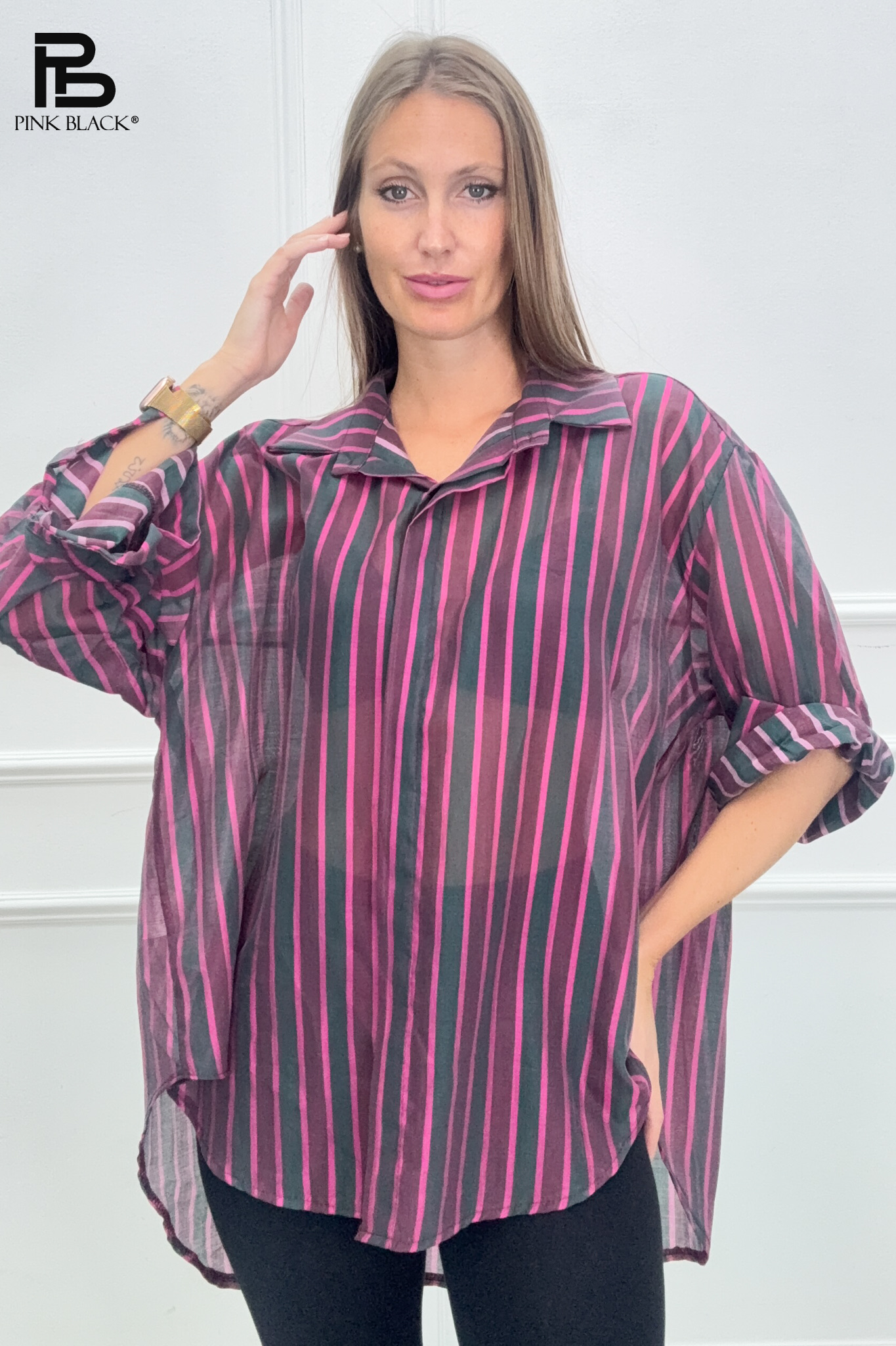 Oversized košile s límečkem