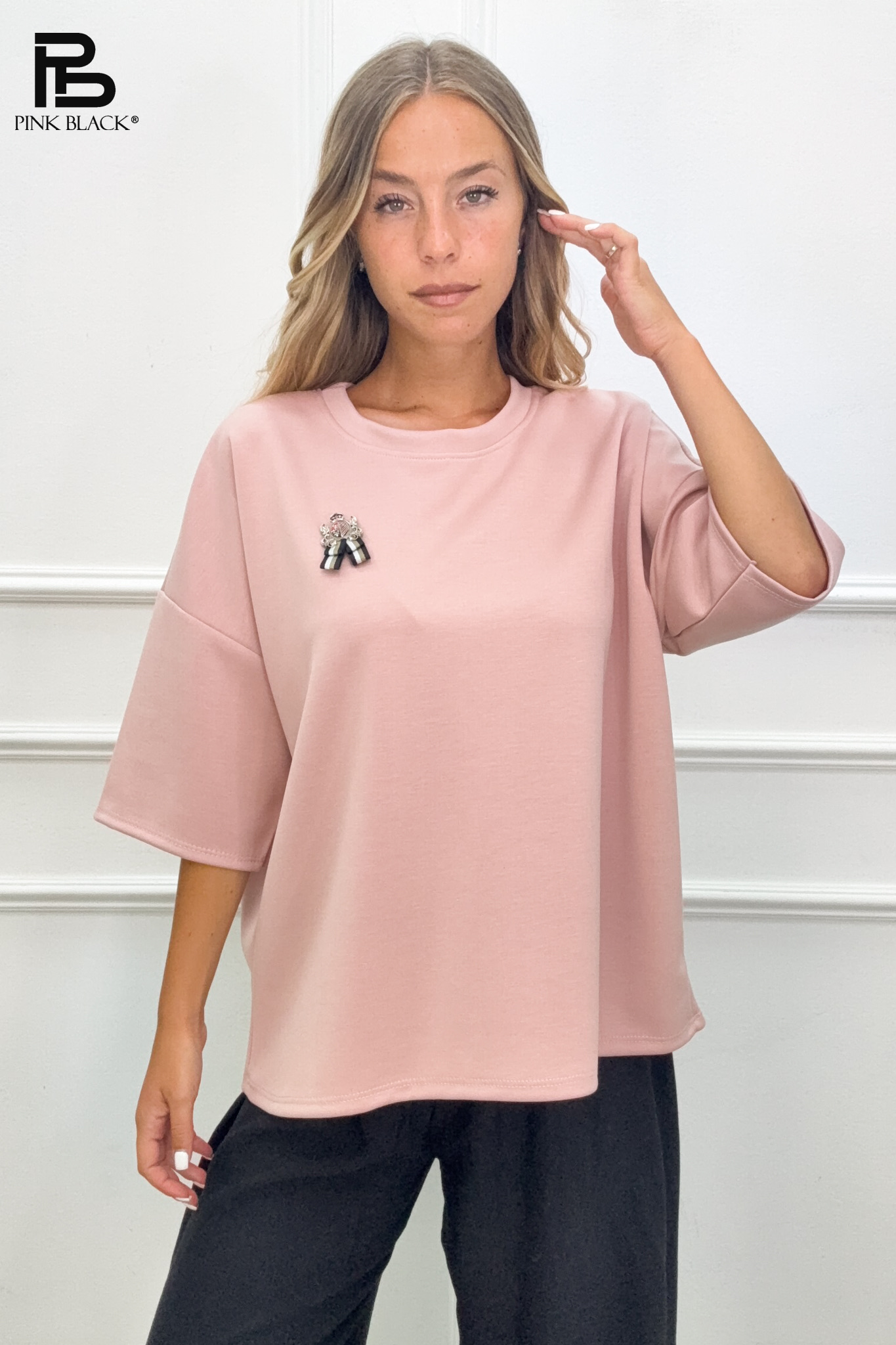 Oversize halenka s mašlí