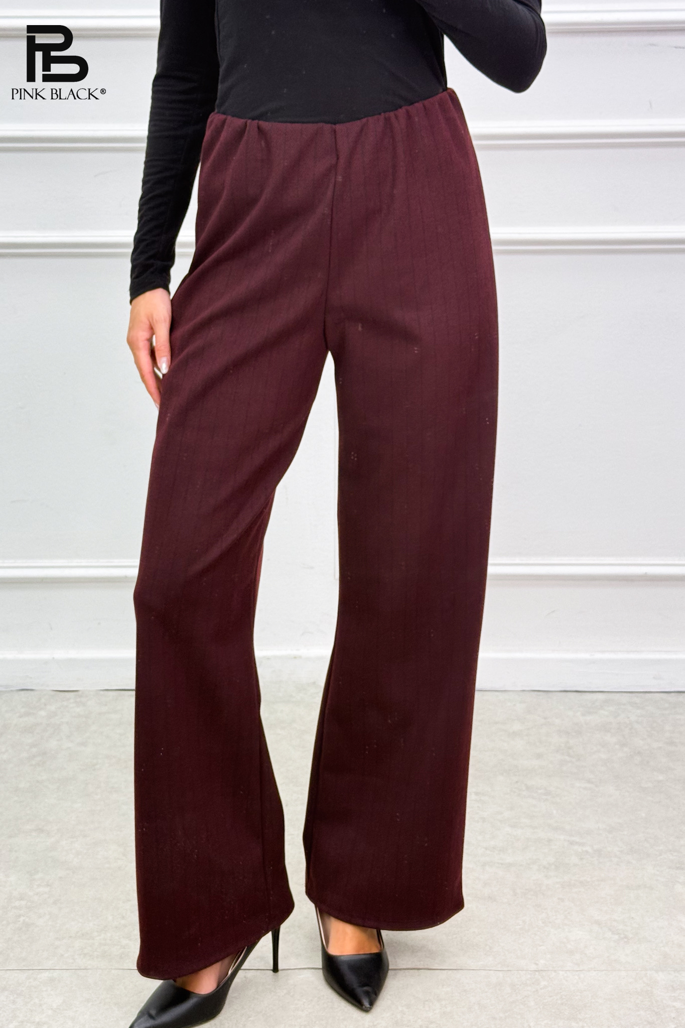 Kalhoty Wide Leg s Elastickým Pasem