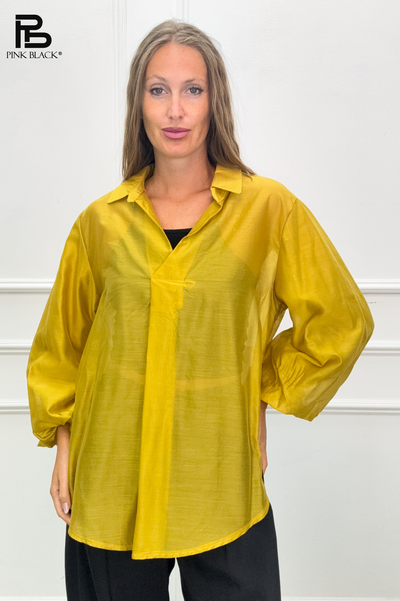 Oversize halenka s límečkem