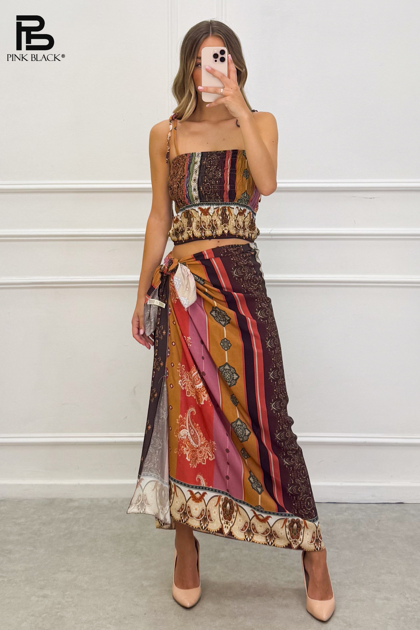 Sada Crop Top a Maxi Sukně