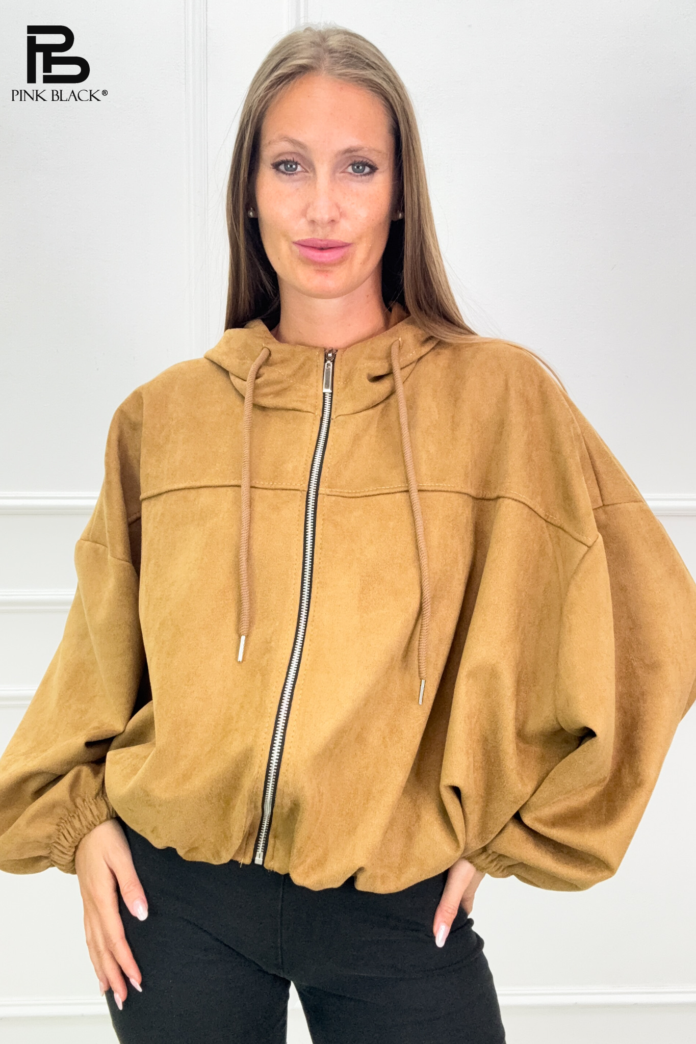 Oversized bunda s kapucí