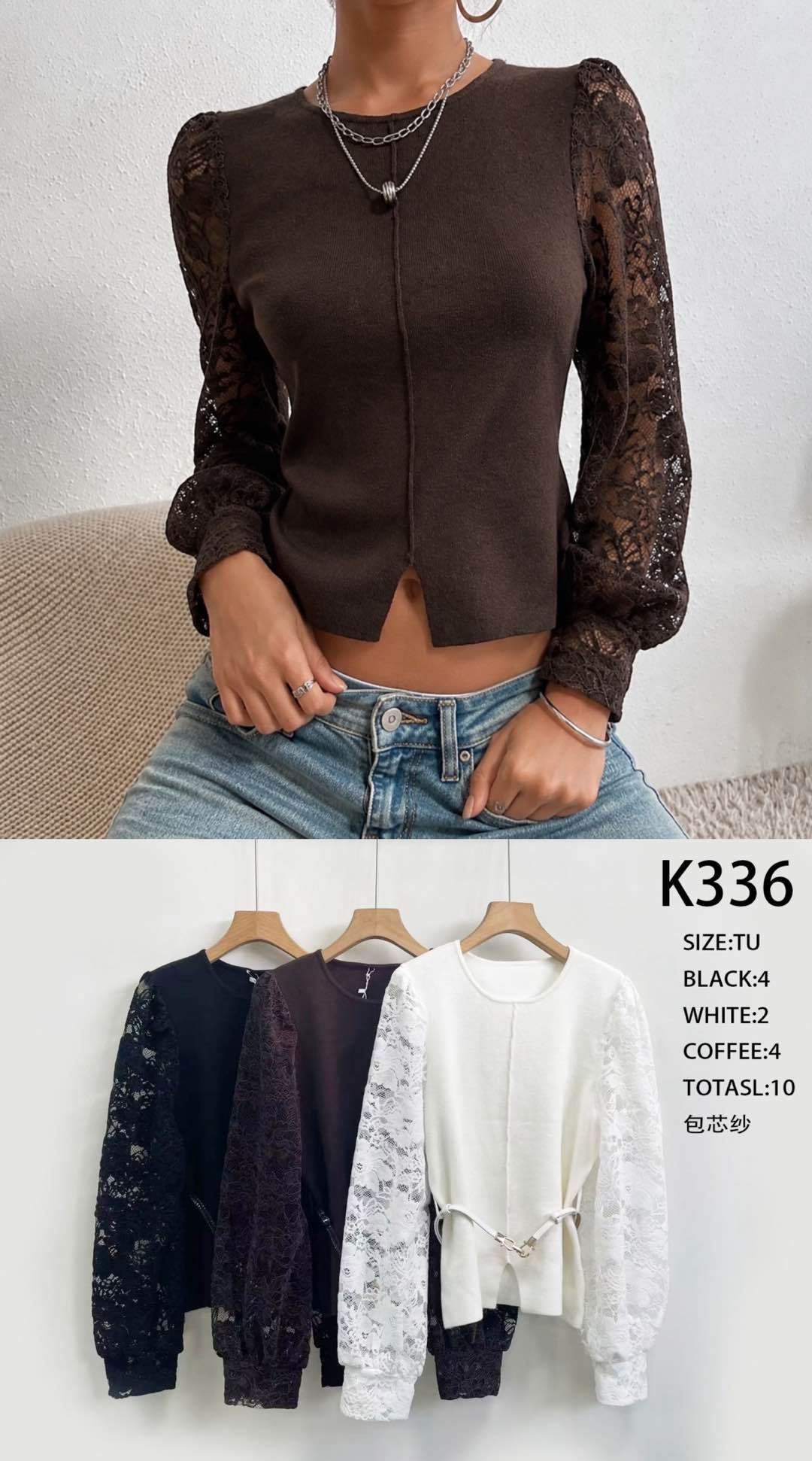 Cropped top s krajkou