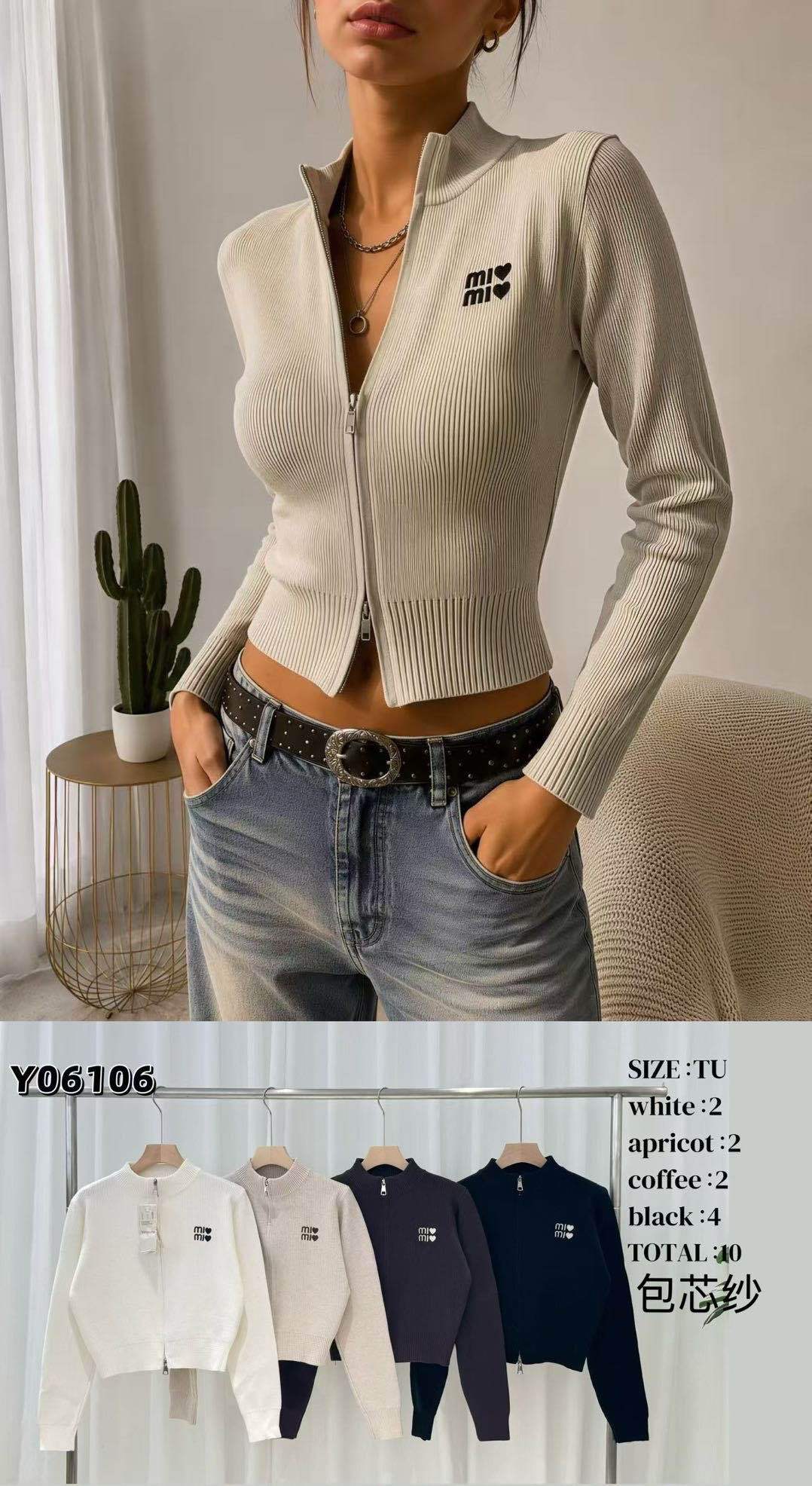 Cropped svetr s polorolákem