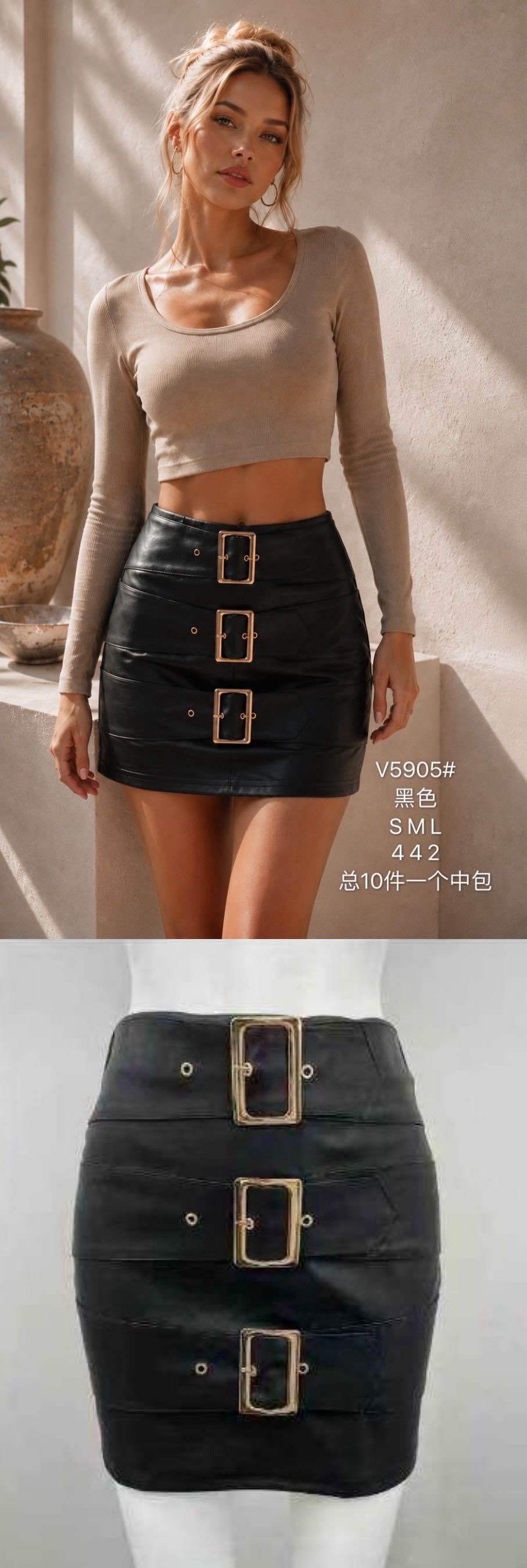 Mini tužková sukně s knoflíky