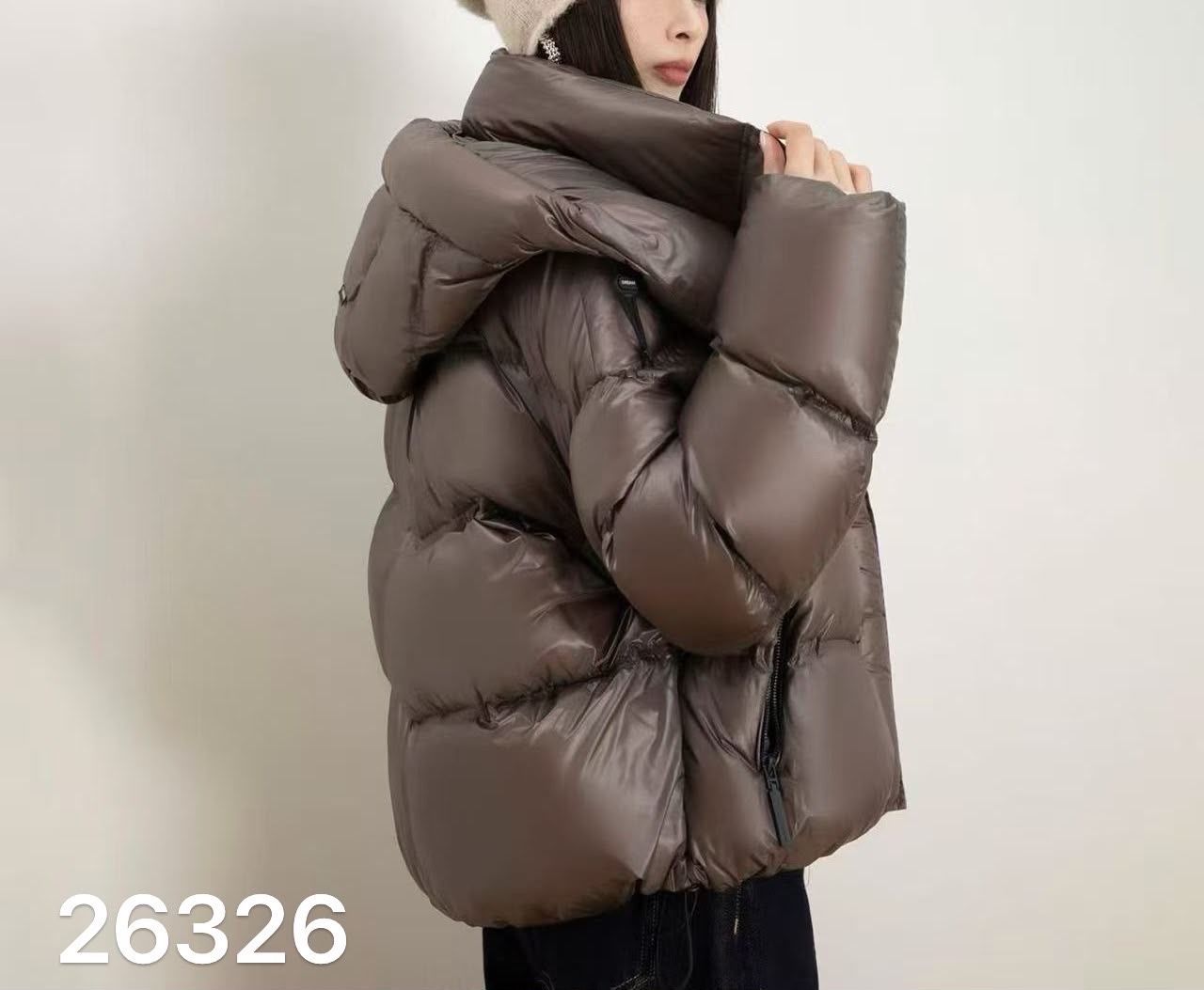 Oversized bunda s kapucí