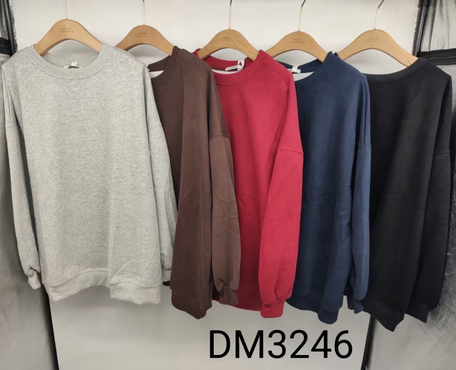 Oversized mikina s kulatým výstřihem