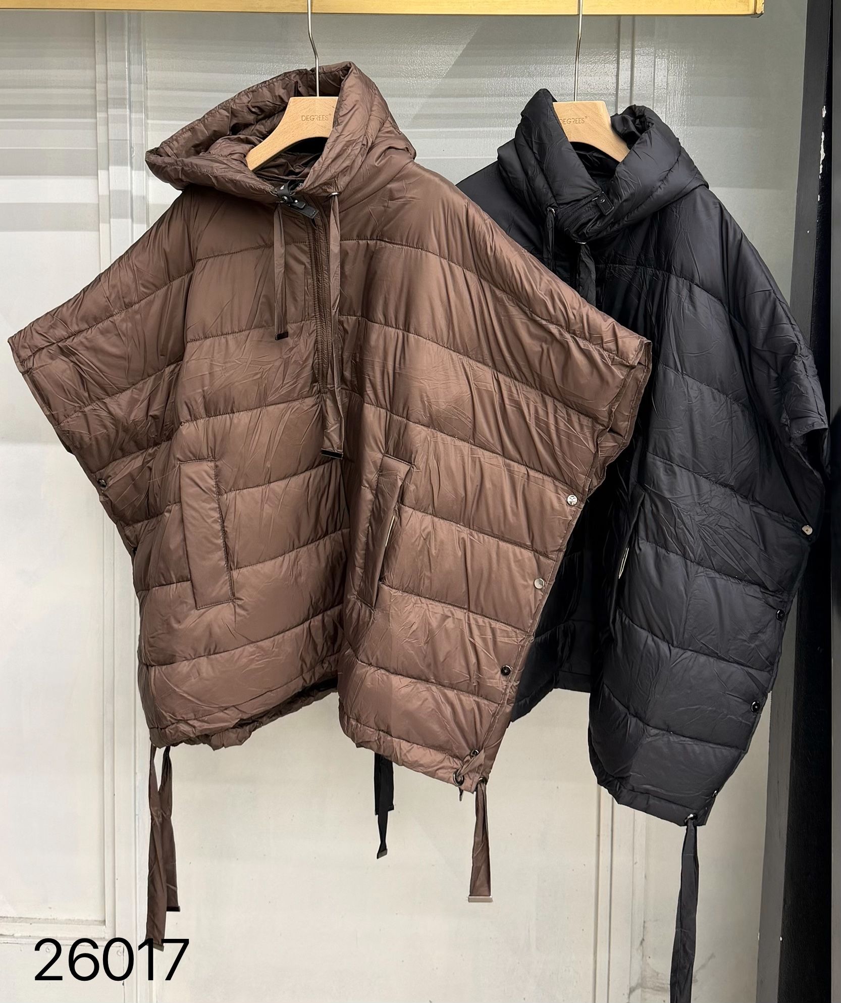 Oversize kabát s kapucí