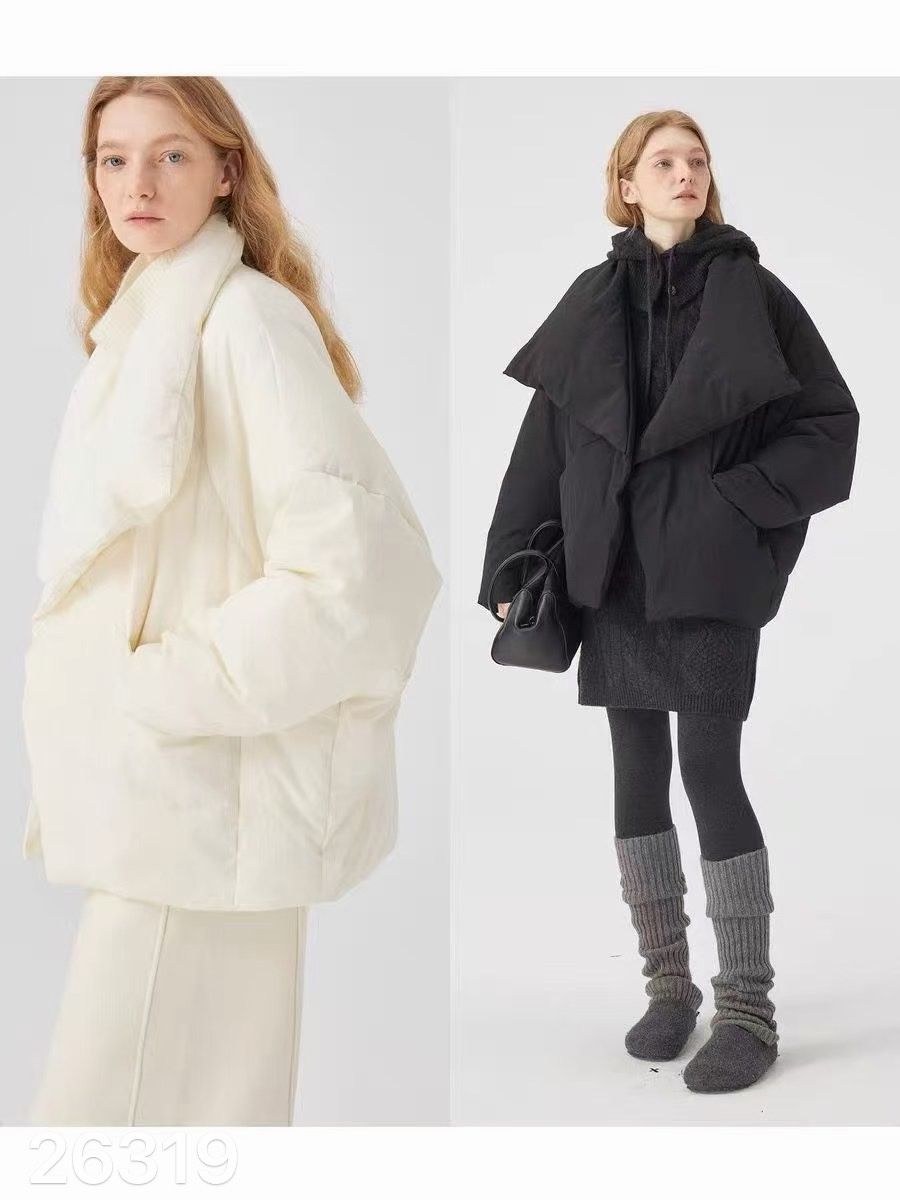 Oversized bunda s výrazným límcem