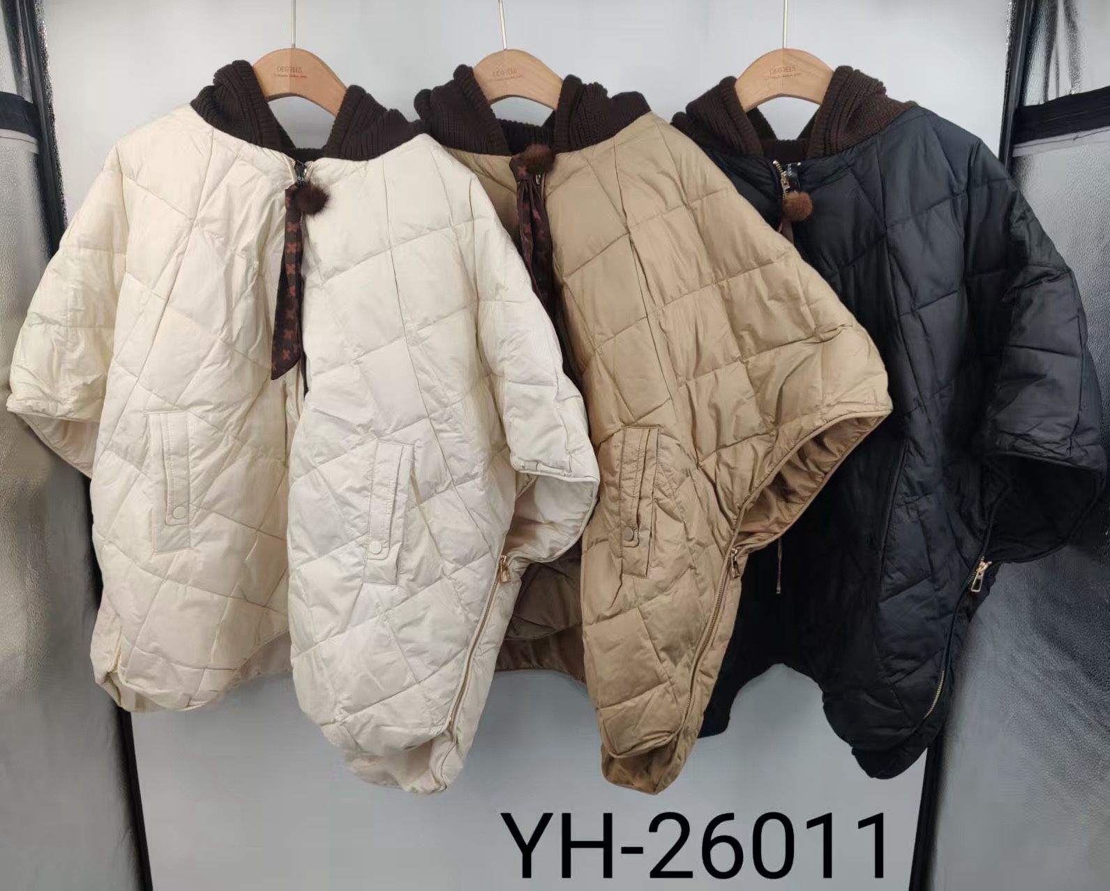 Oversize kabát s kapucí