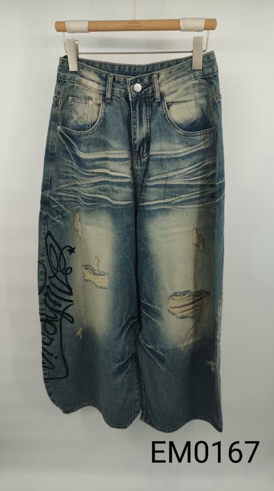 Džíny s volným střihem (wide leg)
