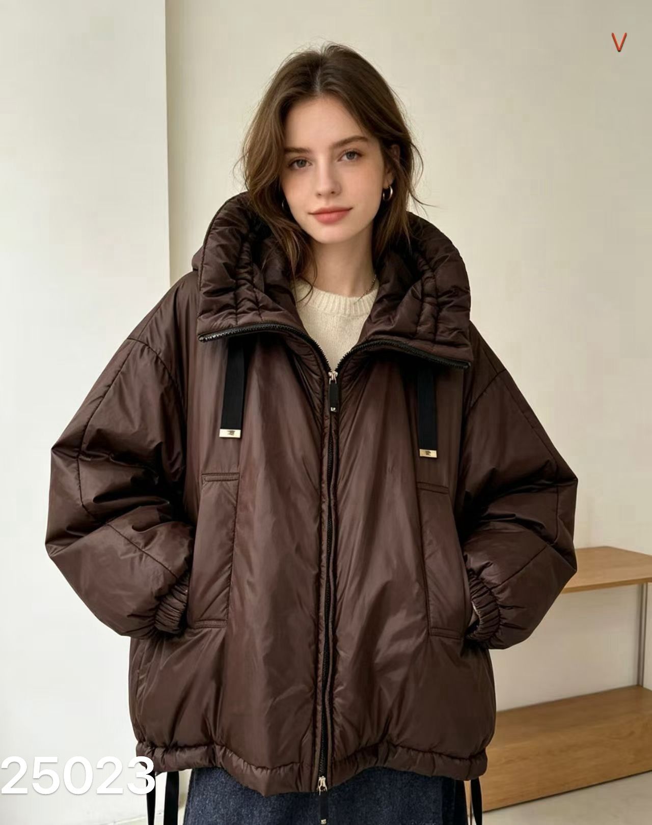 Oversize bunda s kapucí