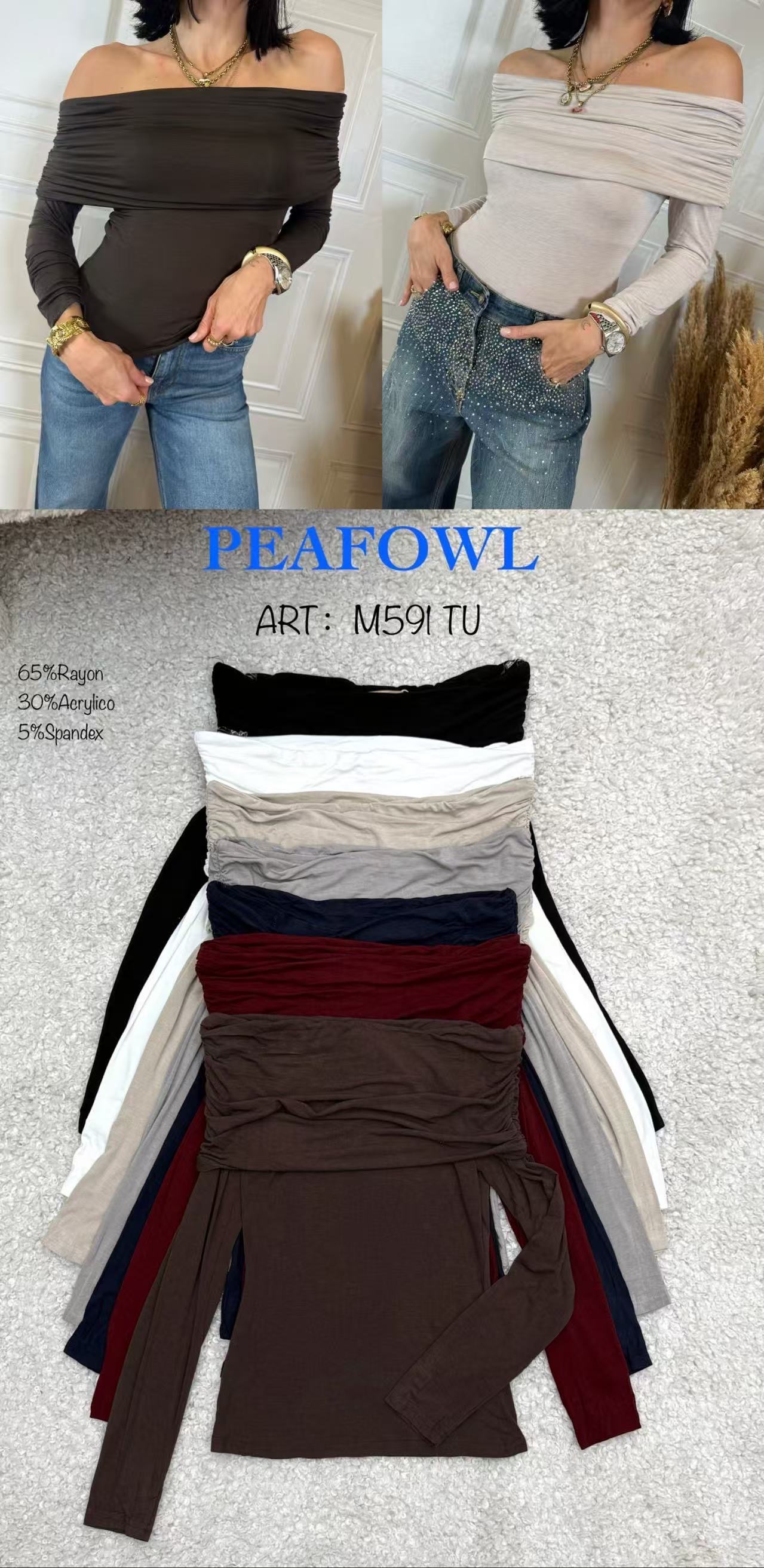 Přiléhavý bardot top