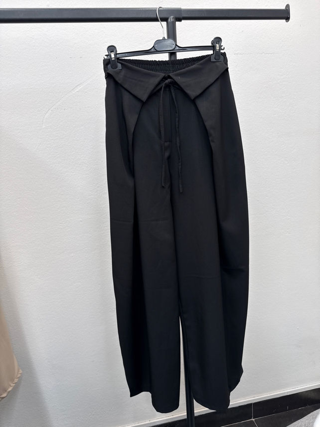 Kalhoty Wide‑Leg se Šňůrkou