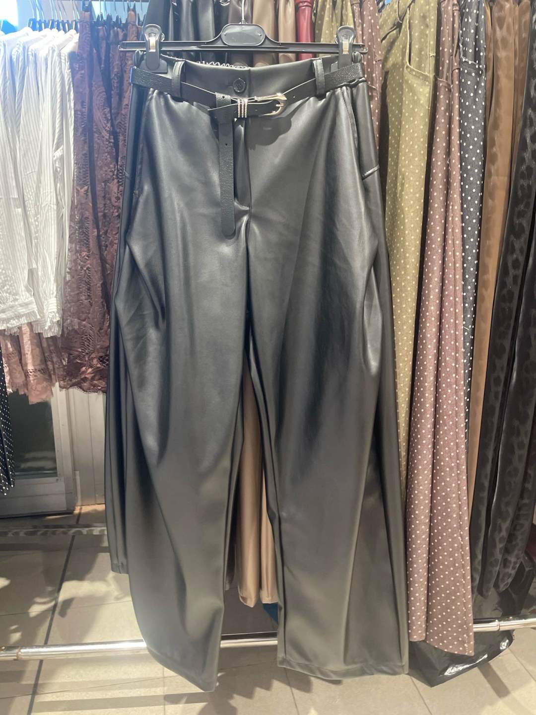 Kalhoty Wide‑Leg s Páskem