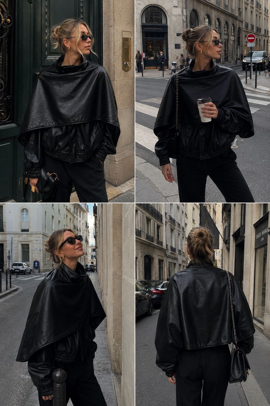 Oversize bomber bunda s vysokým stojáčkem