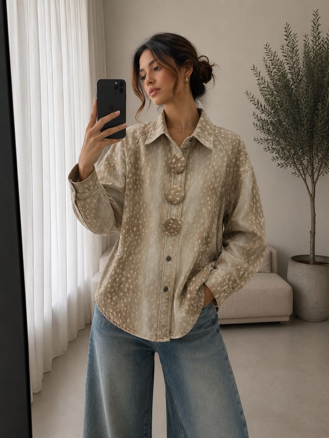 Volná oversize košile