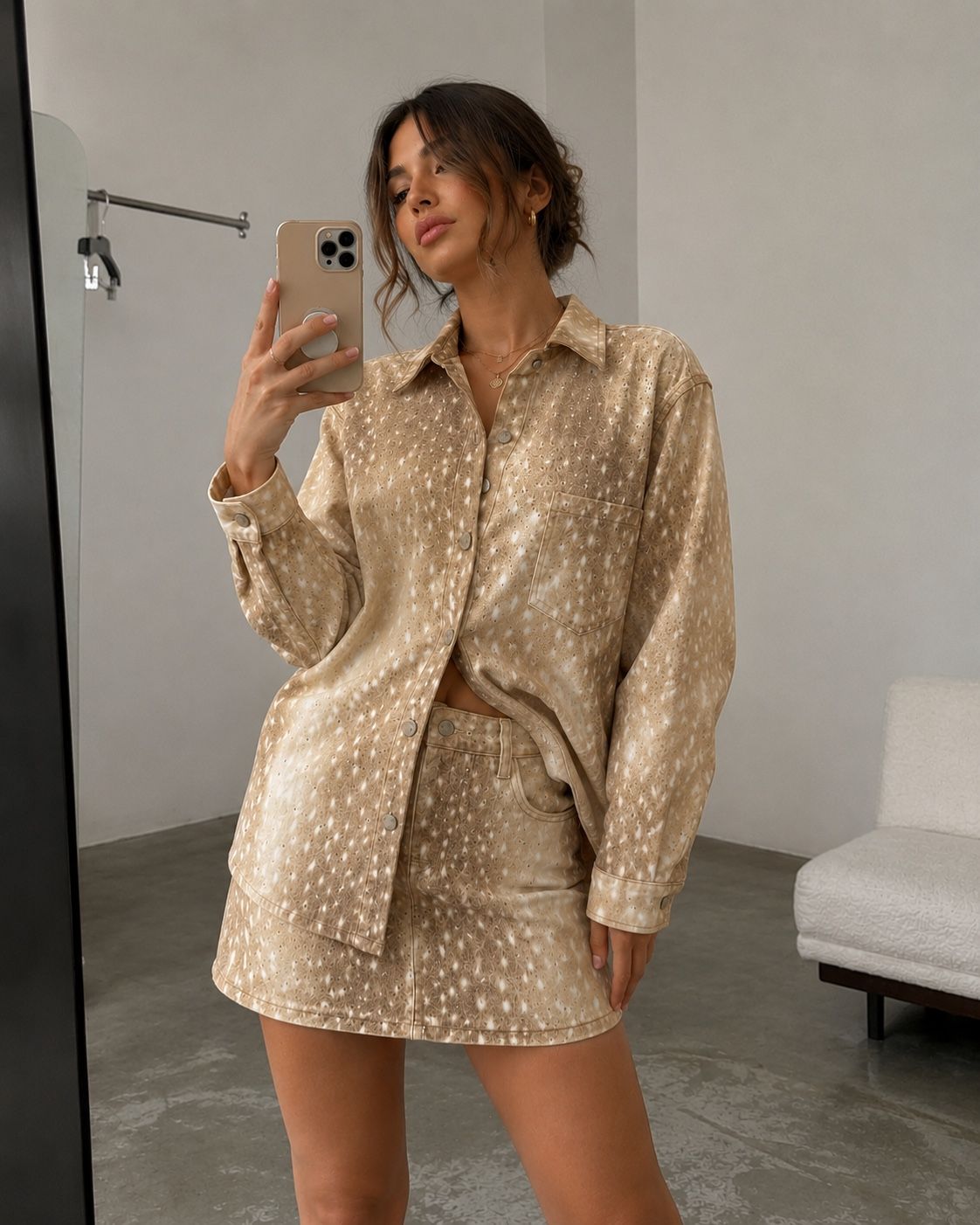 Ležérní Košilový Set — Oversized Mini