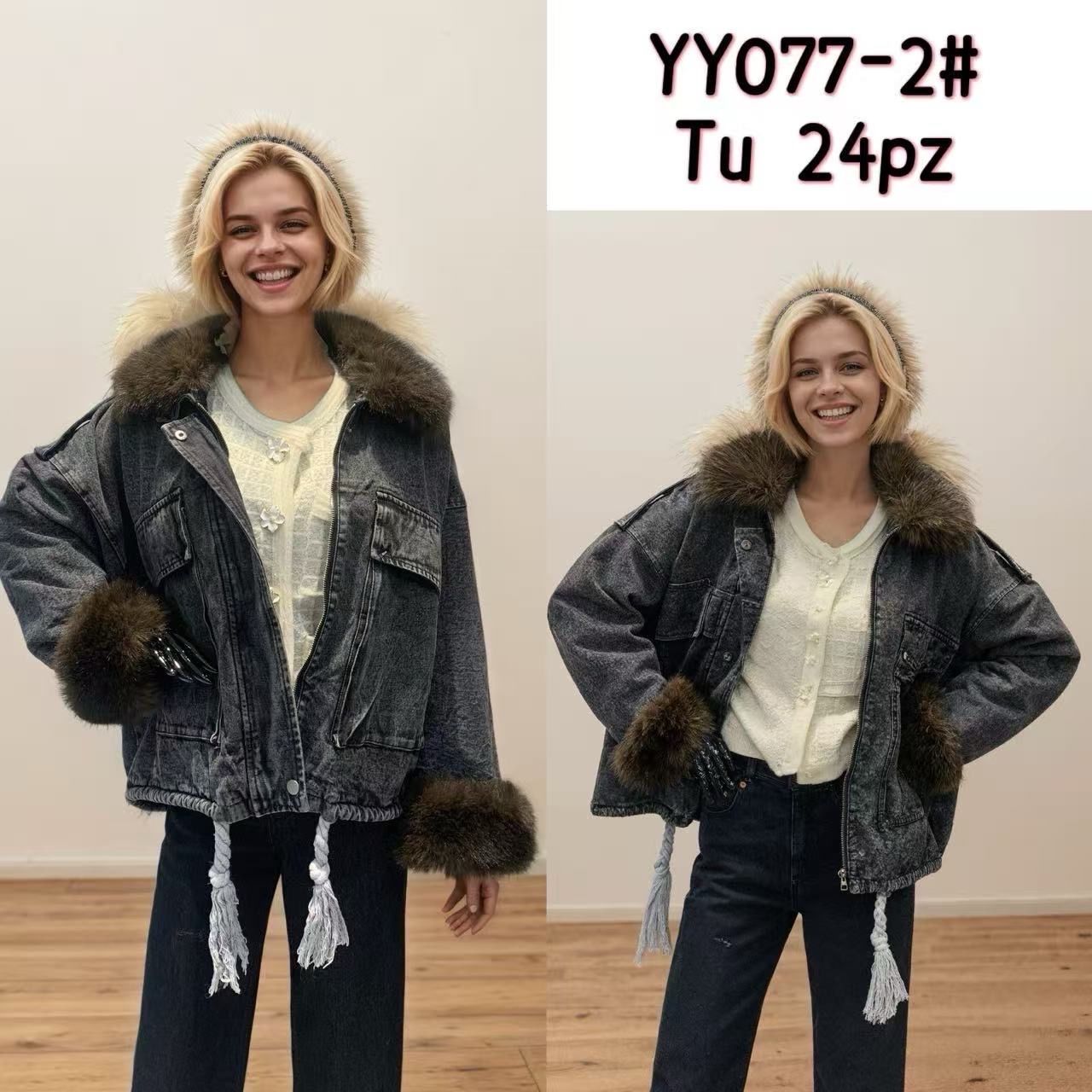 Oversized bunda s kapucí