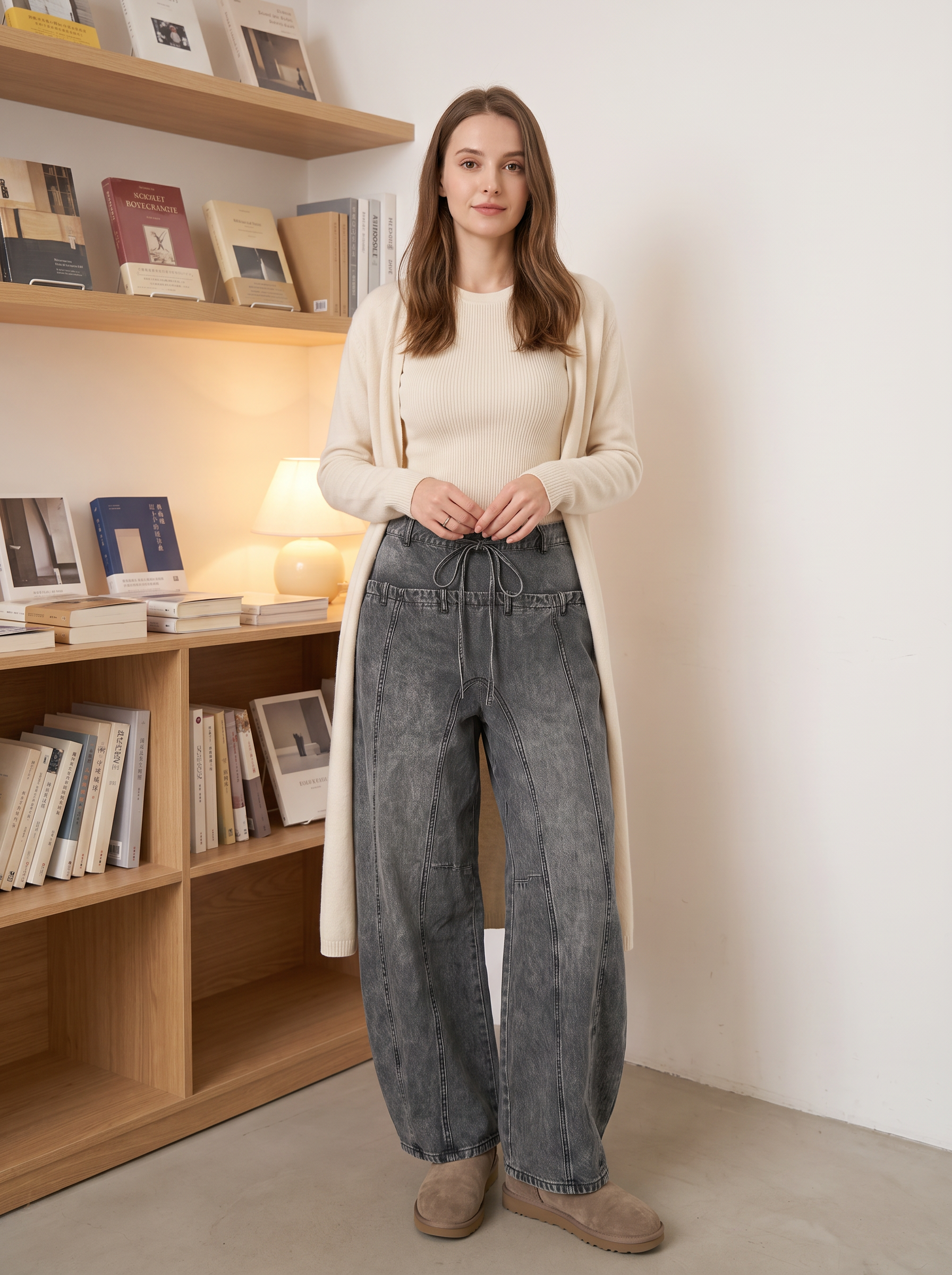 Kalhoty Wide Leg s Elastickým Pasem