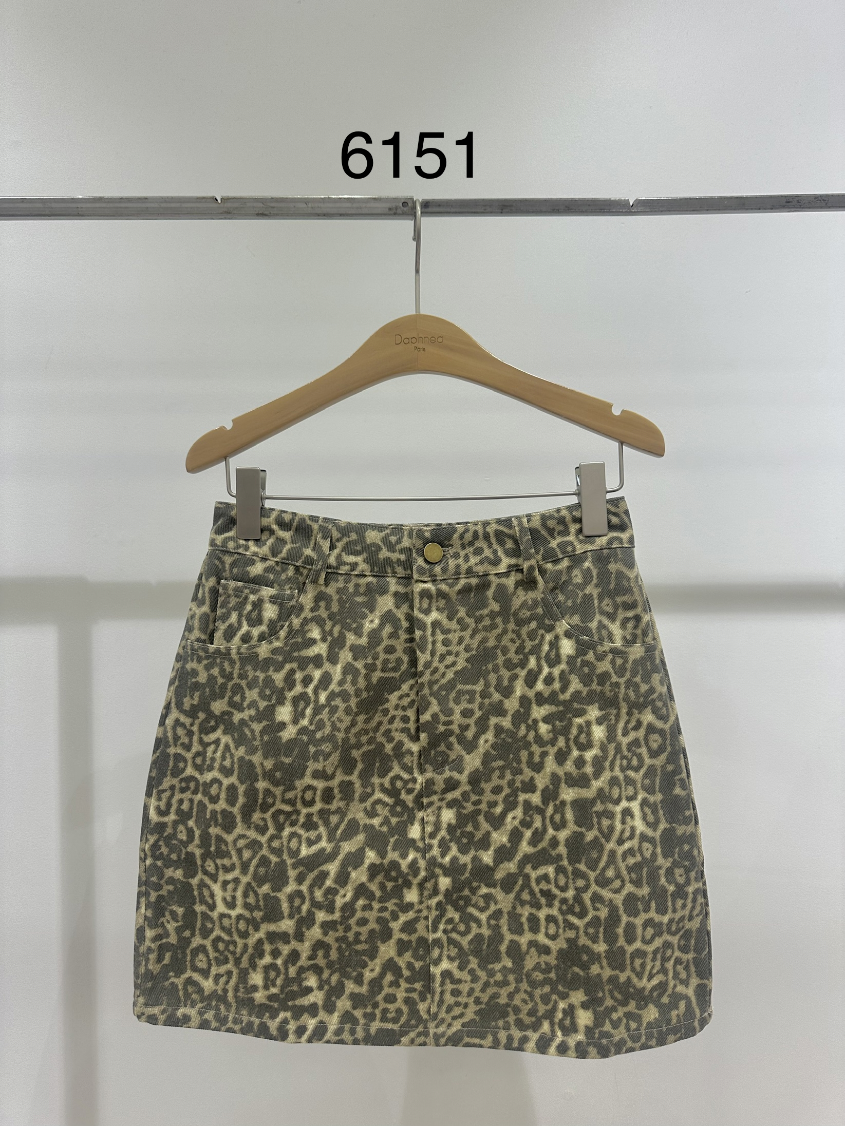 Mini pouzdrová sukně s leopardím vzorem