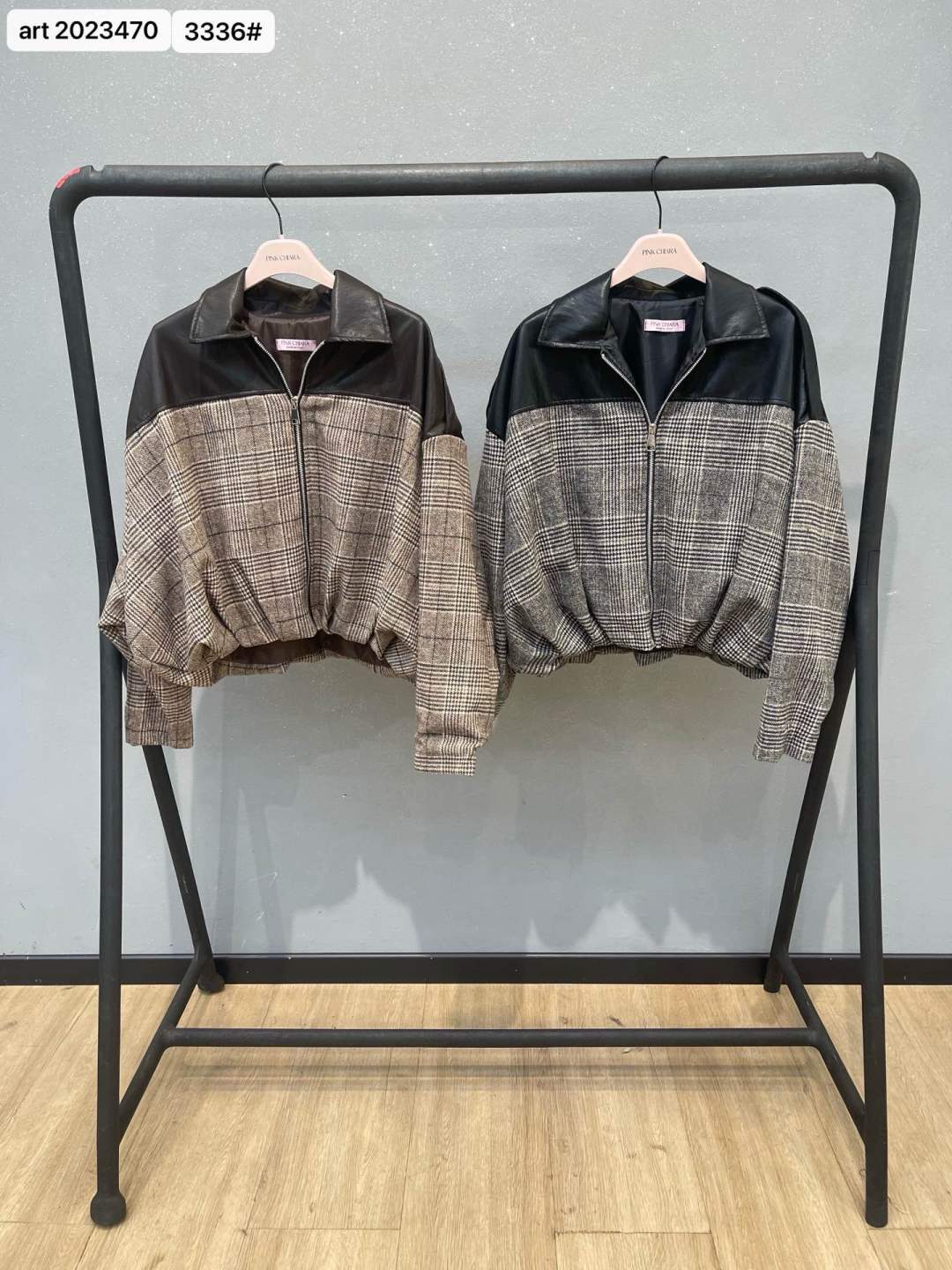 Oversize zkrácená bunda s límečkem
