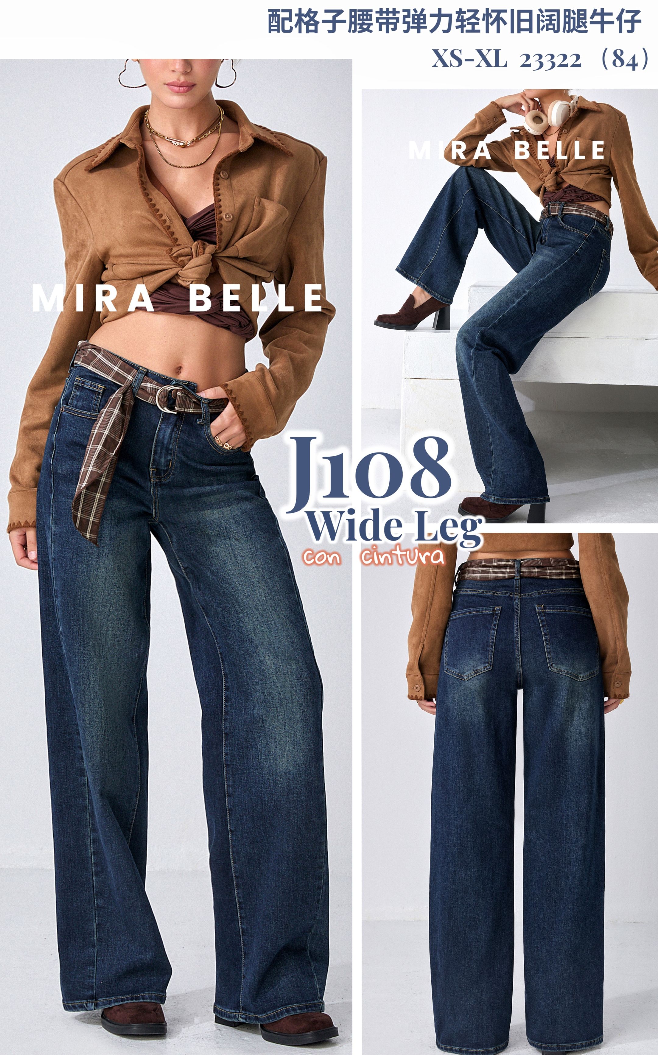 Riflové kalhoty Wide Leg