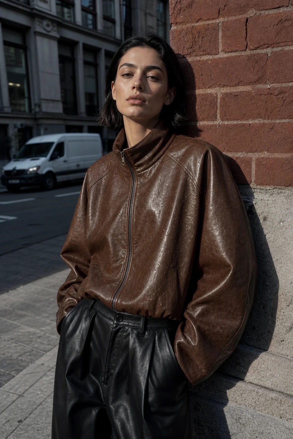 Oversize bunda s stojáčkem