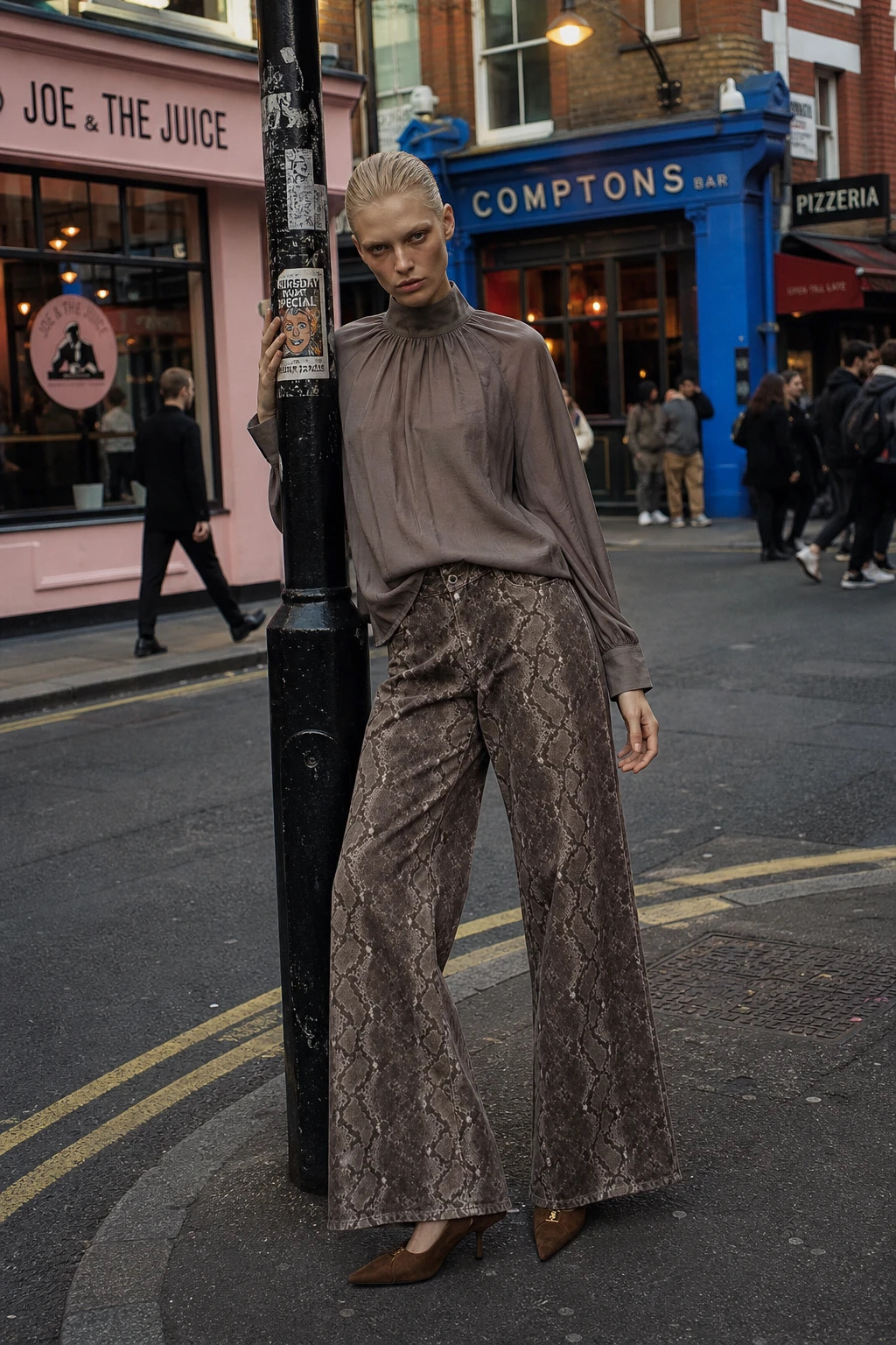 Volný top s oversized rukávem