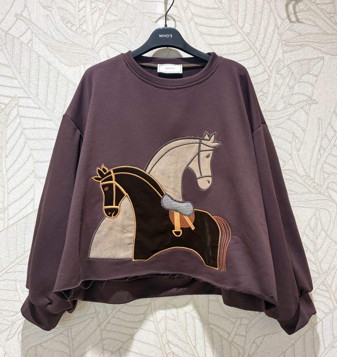 Oversize mikina s kulatým výstřihem