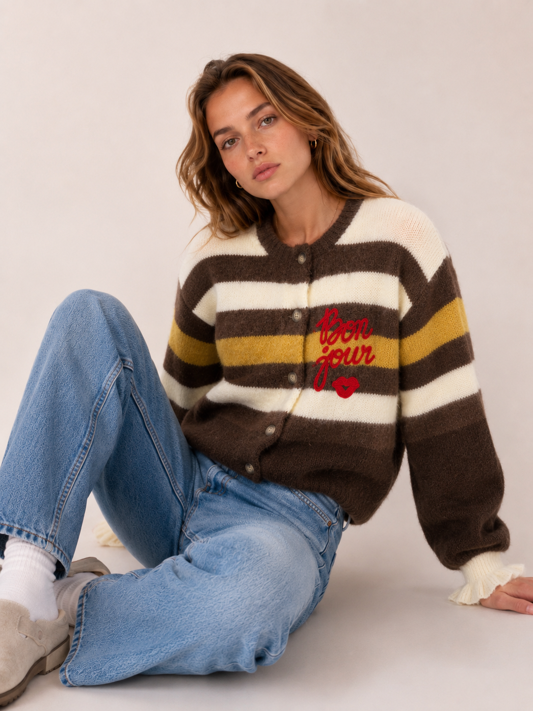 Oversize kardigan po boky