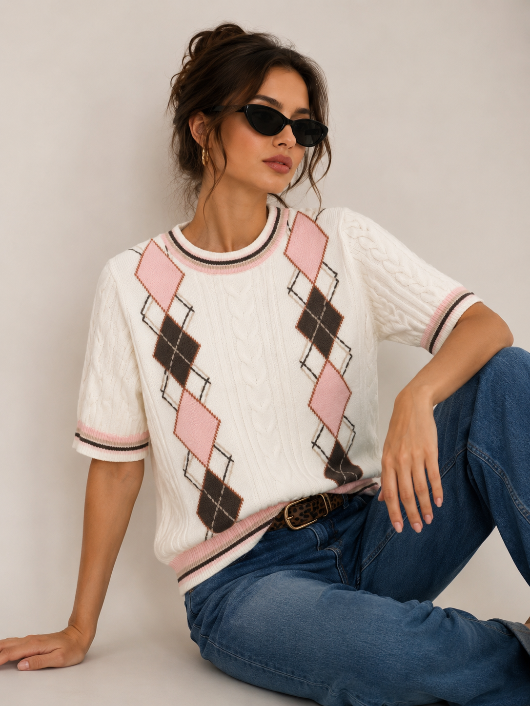 Svetr Regular Argyle