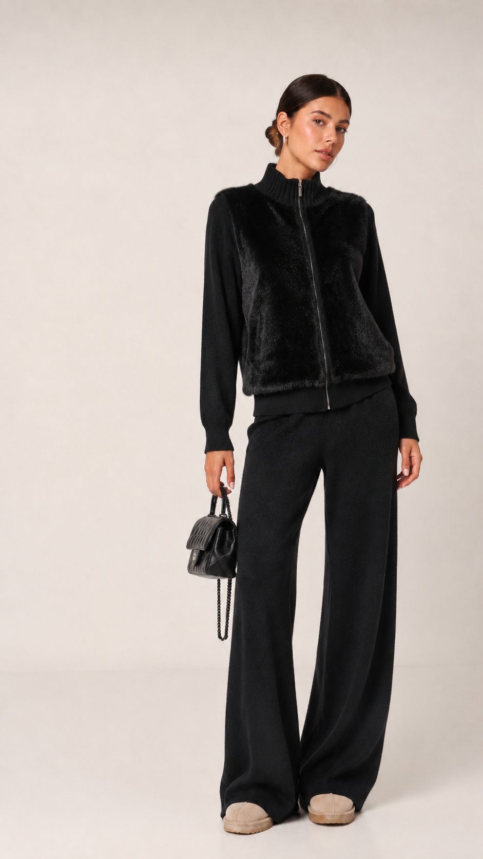 Knitovaný set Wide Leg