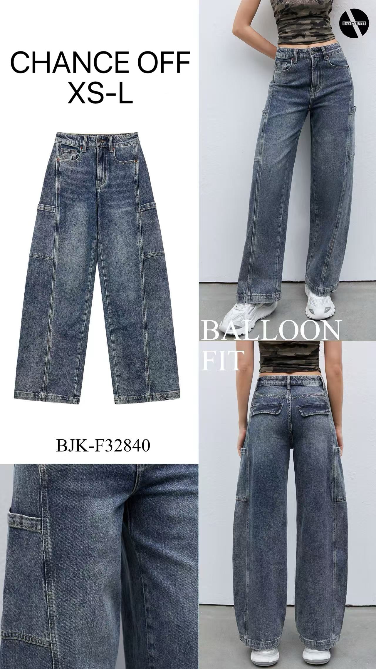 Kalhoty Balloon Fit s Kapsami