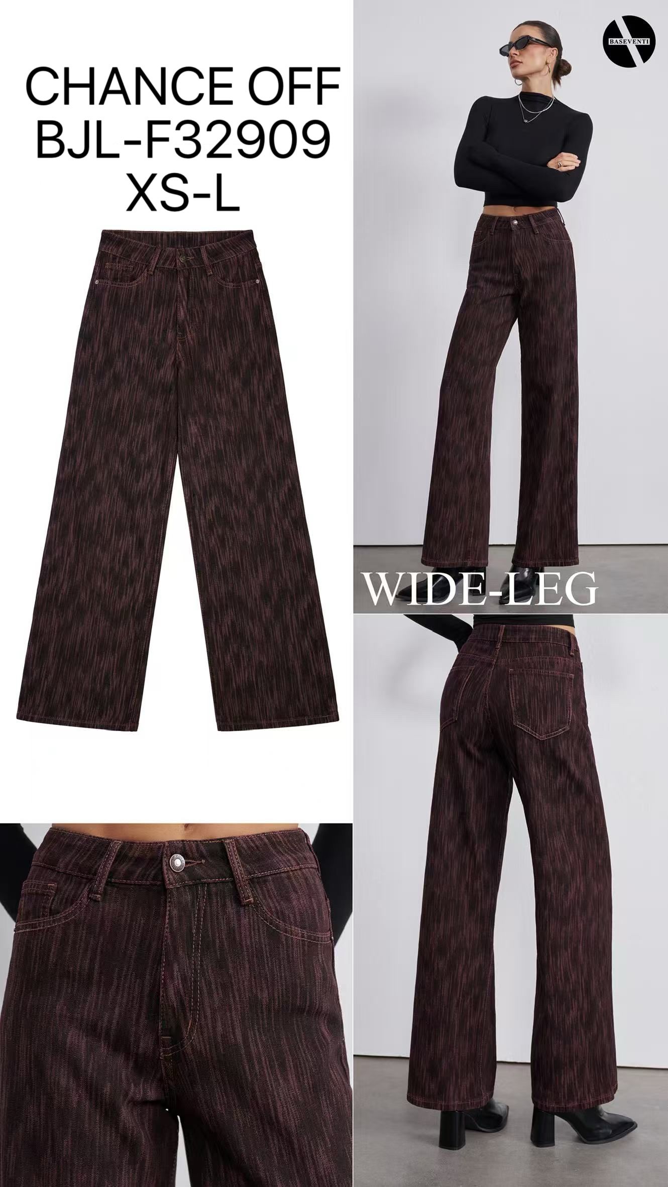 Kalhoty Wide Leg s Vysokým Pasem