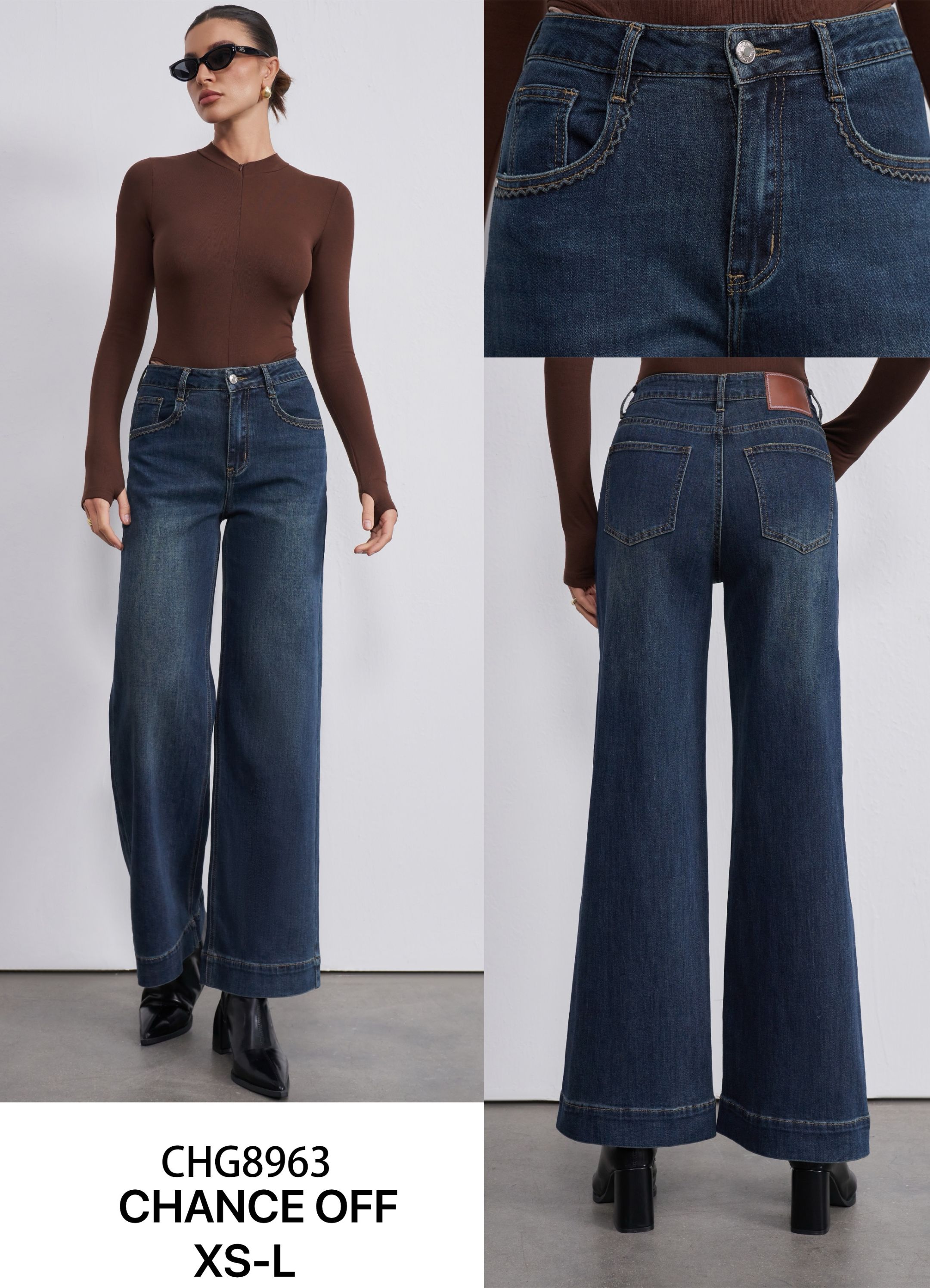 Džíny Wide‑Leg