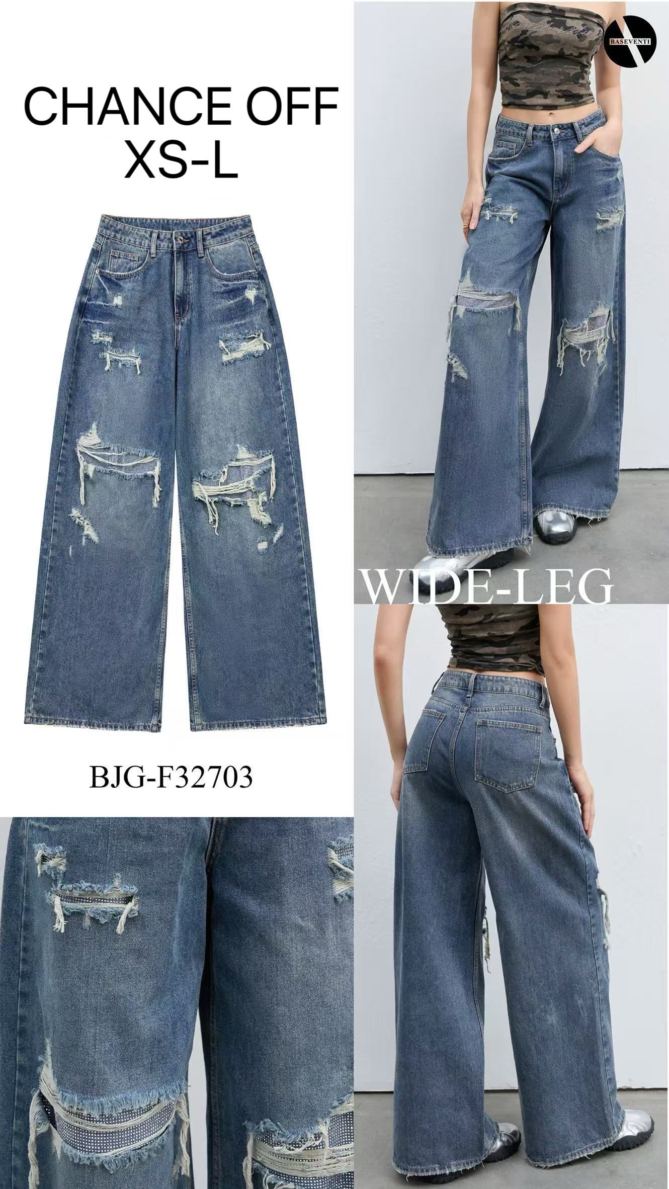 Džíny Wide‑Leg