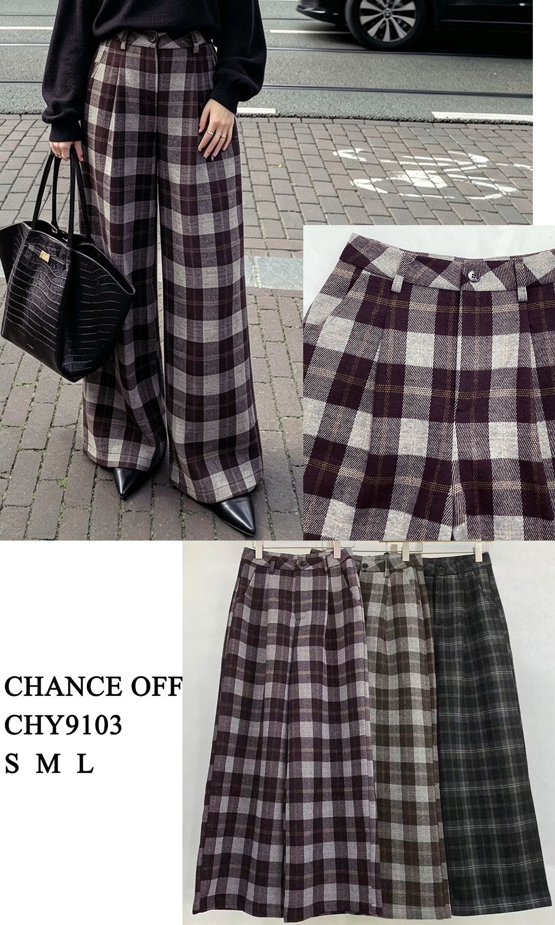 Kalhoty wide leg s plisováním