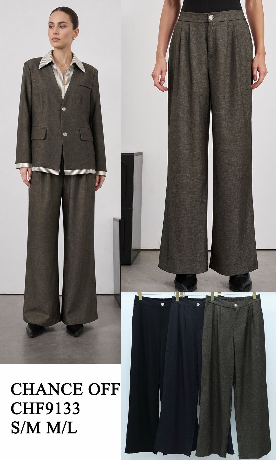 Kalhoty Wide Leg s Lemy
