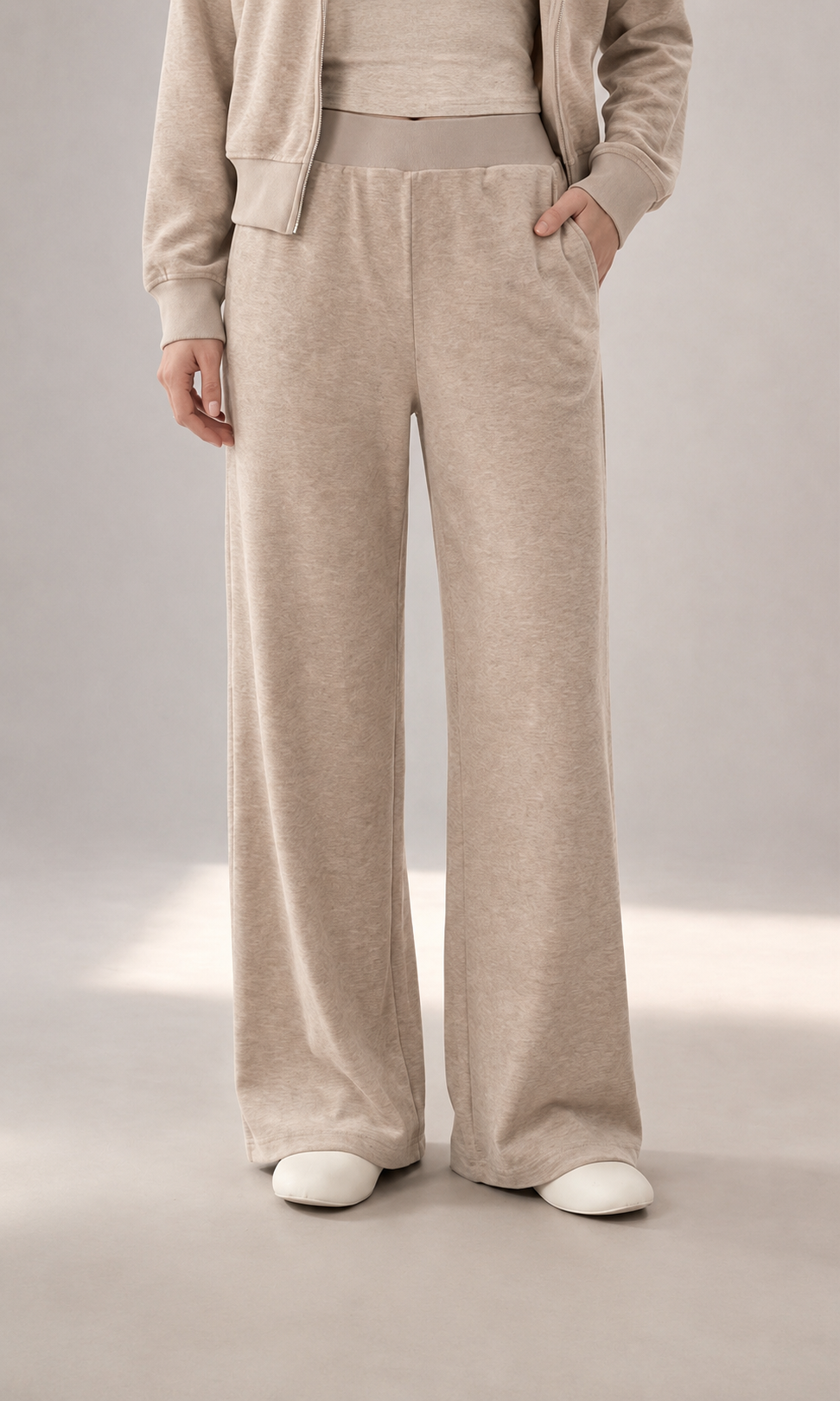 Kalhoty Wide‑Leg s Elastickým Pasem
